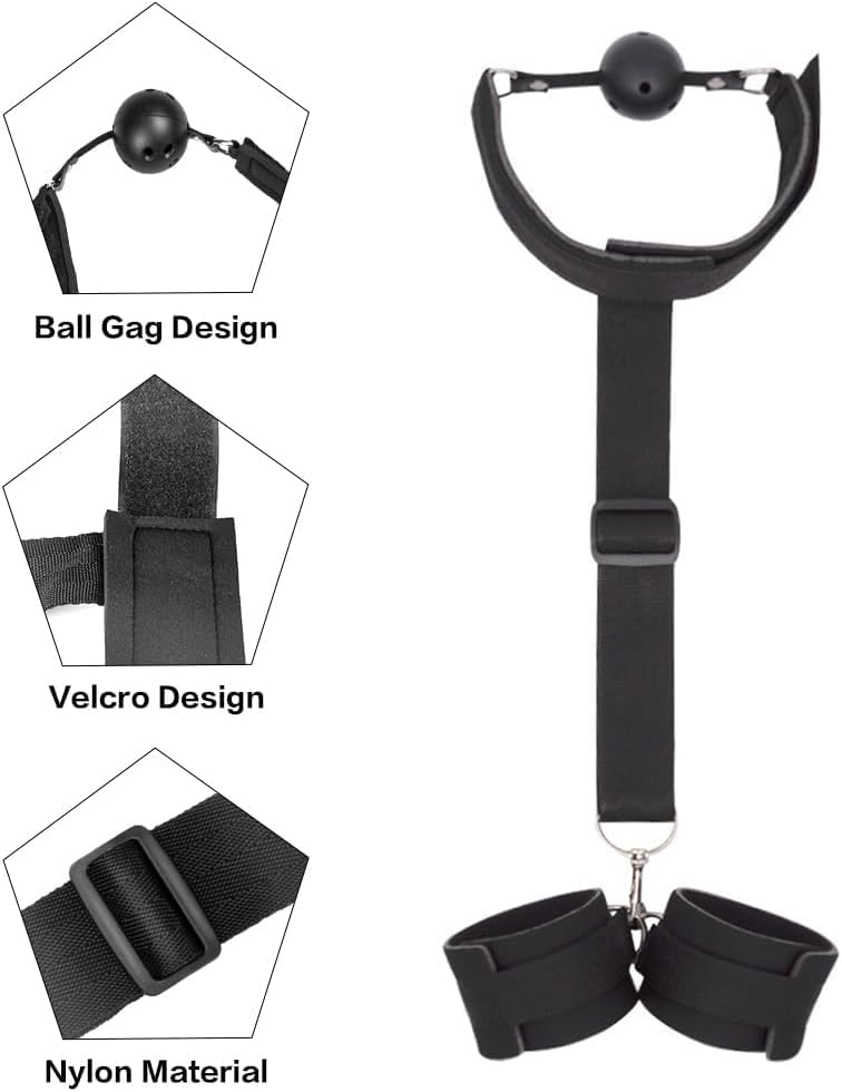 TetheredHarmony BDSM Gag-to-Wrist Bondage Restraints_SinfulX_premium_sex_toys