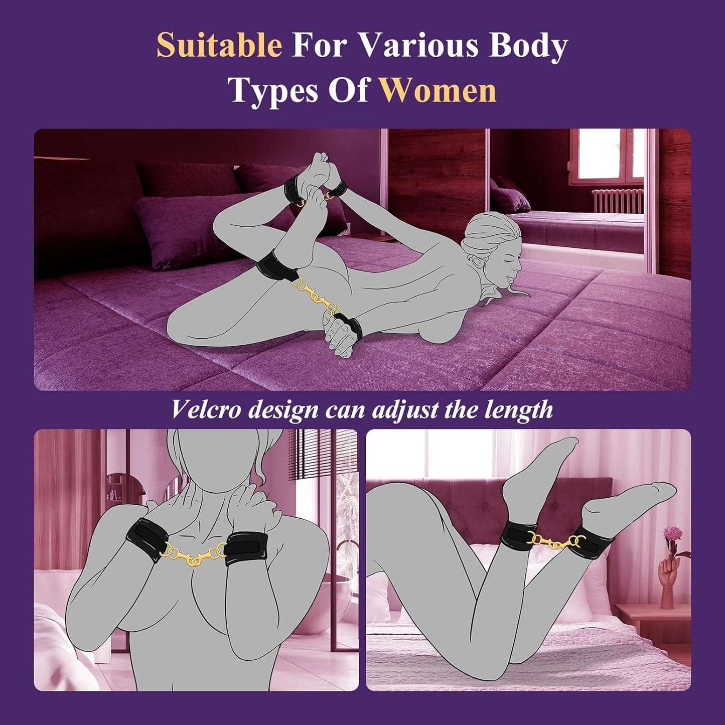 TetheredQuest BDSM Bondage Restraints Set - SinfulX