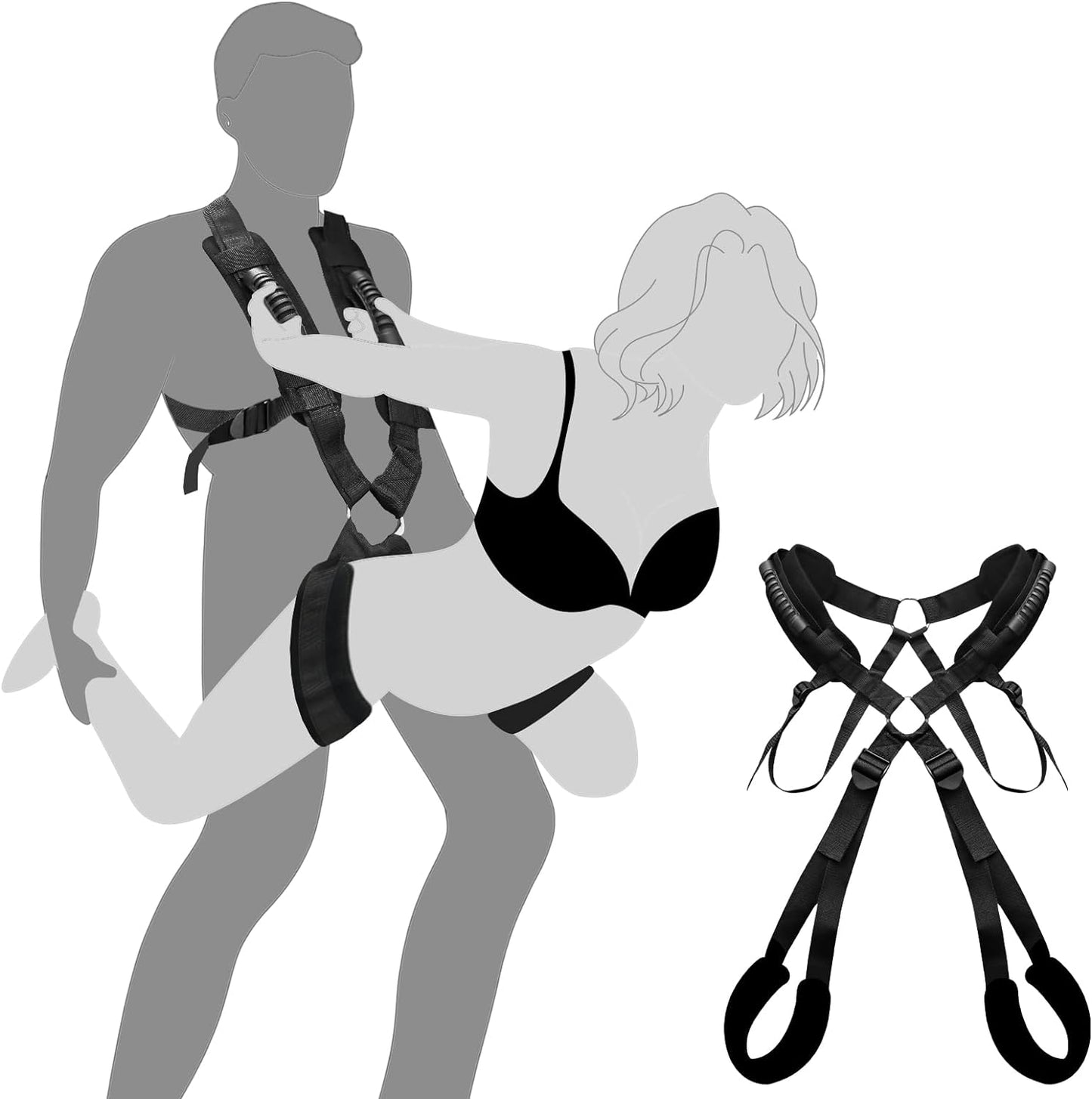 TetheredTensions Premium BDSM Bondage Restraints Sex Sling_SinfulX_premium_sex_toys