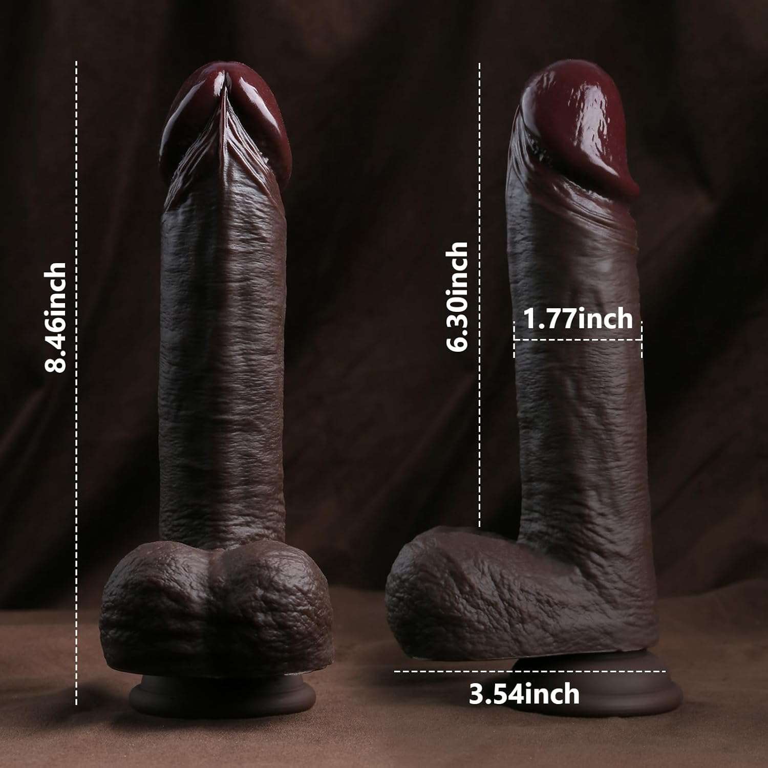 ThickForce Ebony Silicone Dildo_SinfulX_premium_sex_toys