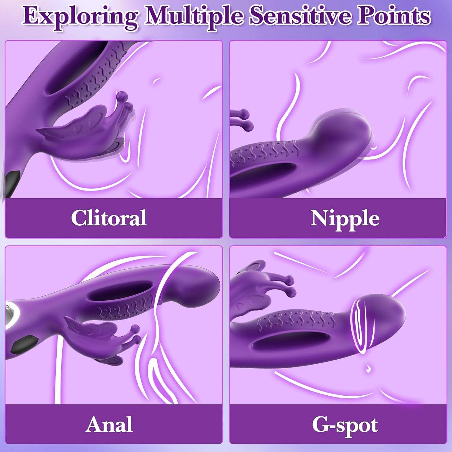 ThrumEcho G - Spot Rabbit Dildo Vibrator - SinfulX