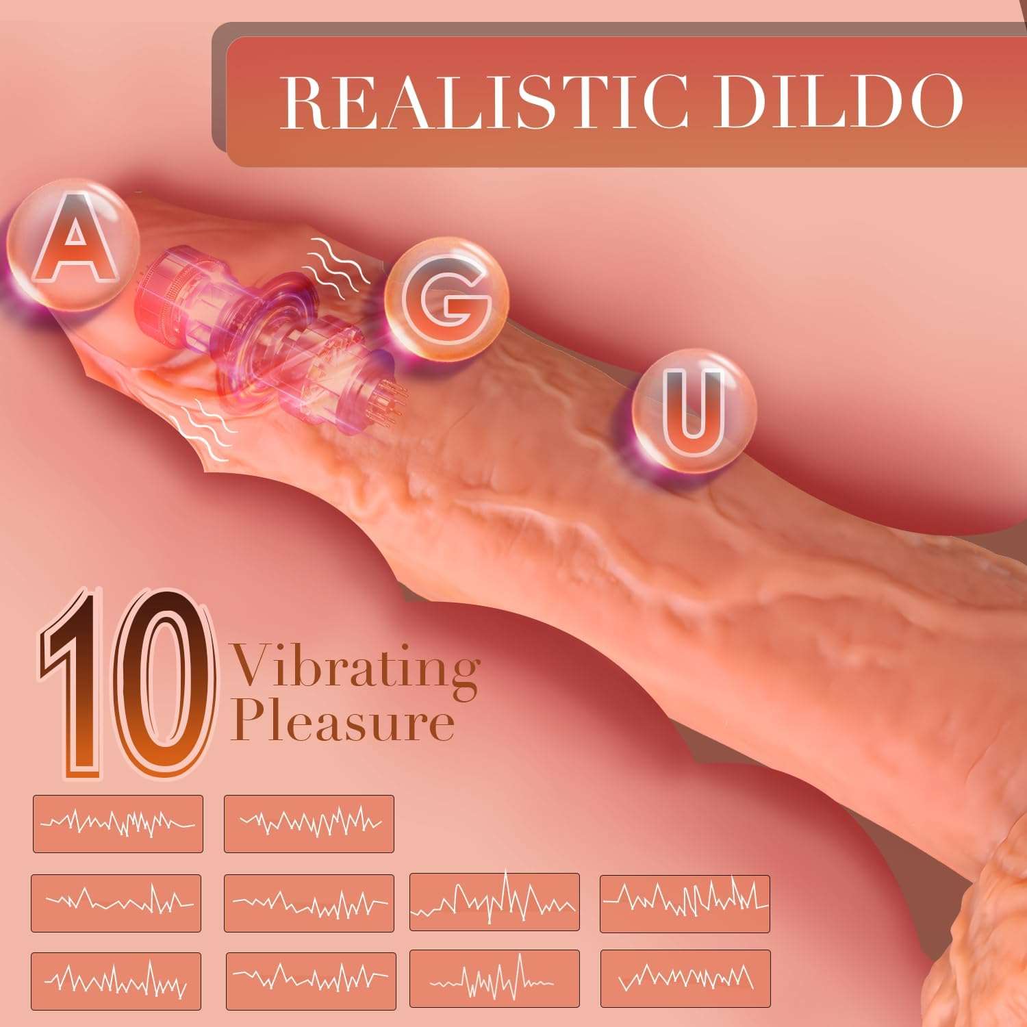 ThrustPeak Realistic App Control Dildo Vibrator - SinfulX