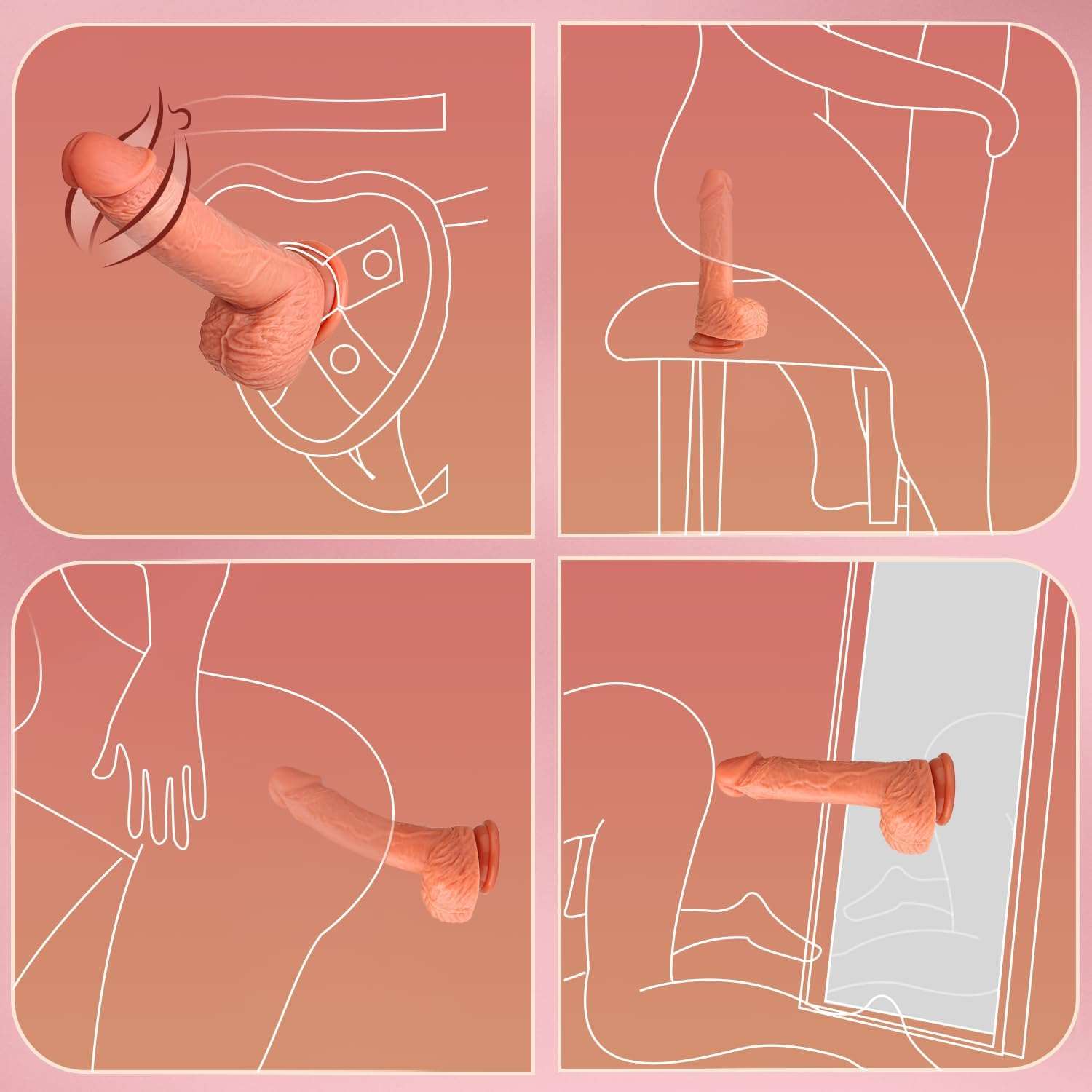ThrustPeak Realistic App Control Dildo Vibrator - SinfulX