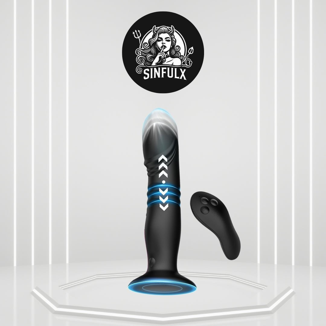 Thrusting Anal Plug Dildo Vibrator - SinfulX