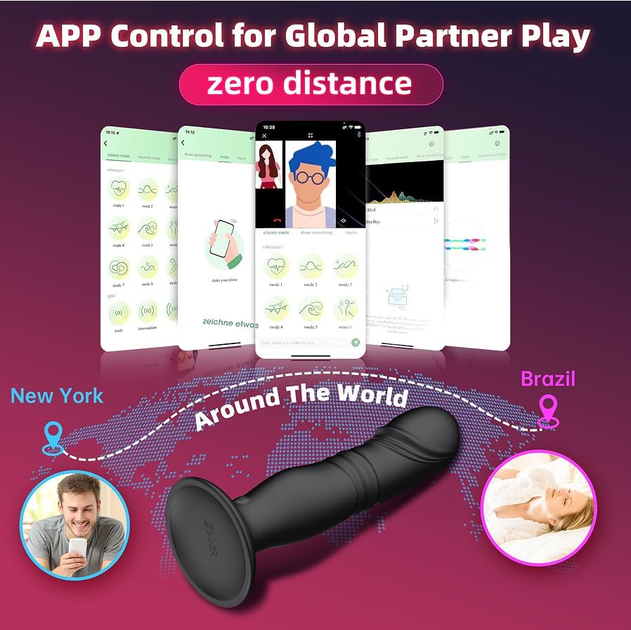 Thrusting Anal Plug Dildo Vibrator - SinfulX