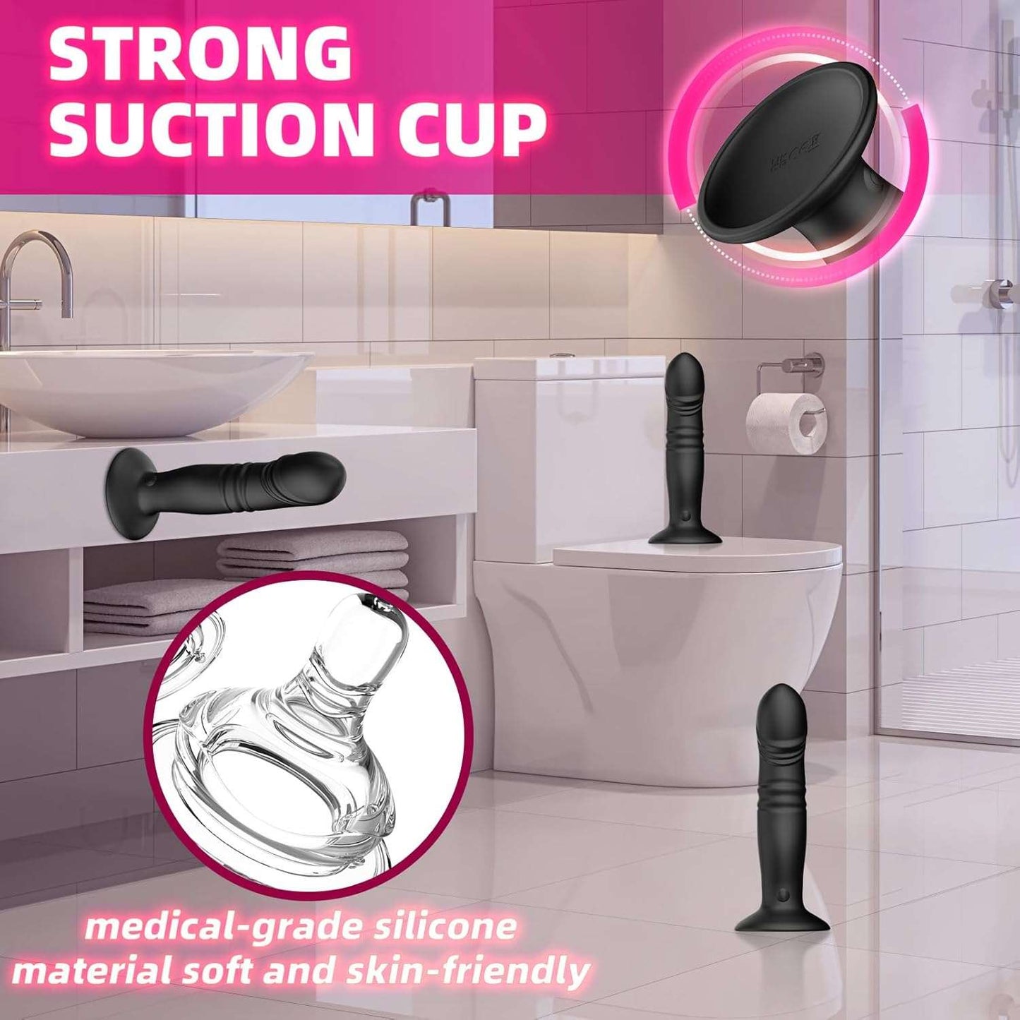 Thrusting Anal Plug Dildo Vibrator - SinfulX