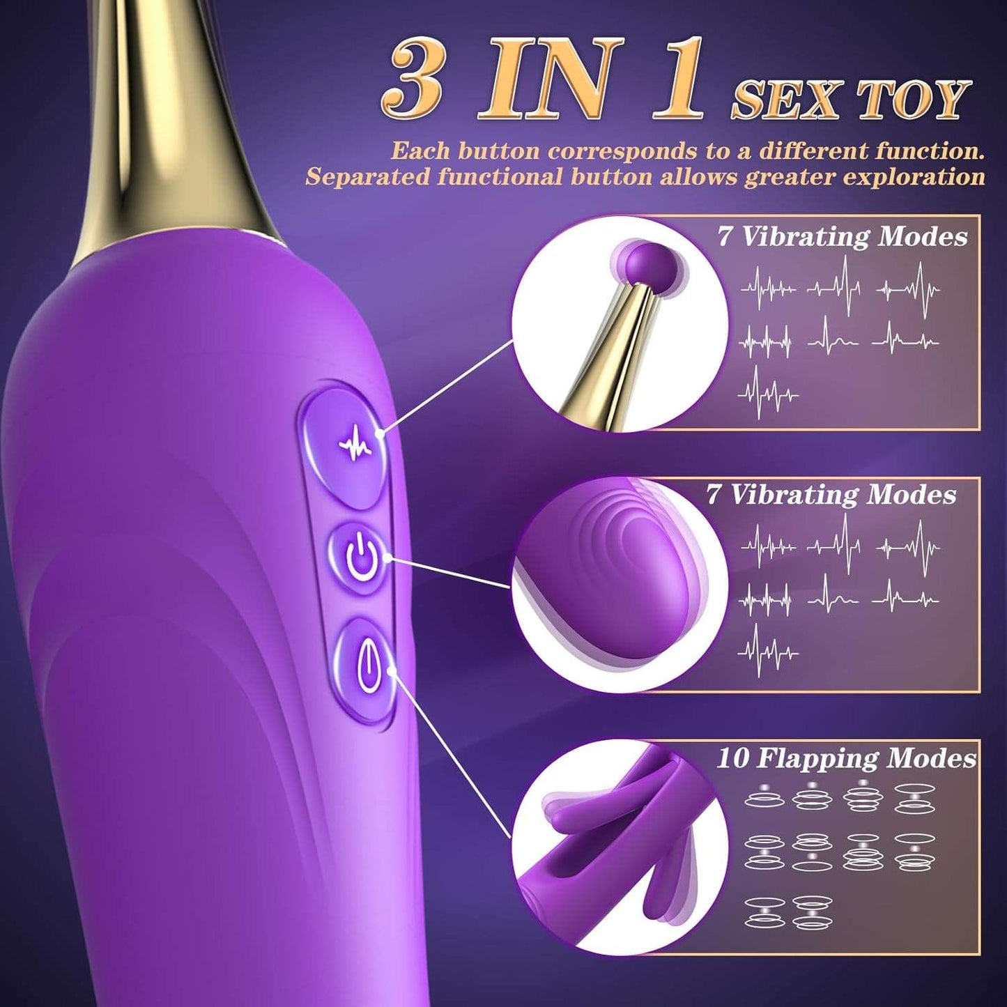 TideCrave G - Spot Clit Flapping Vibrator - SinfulX