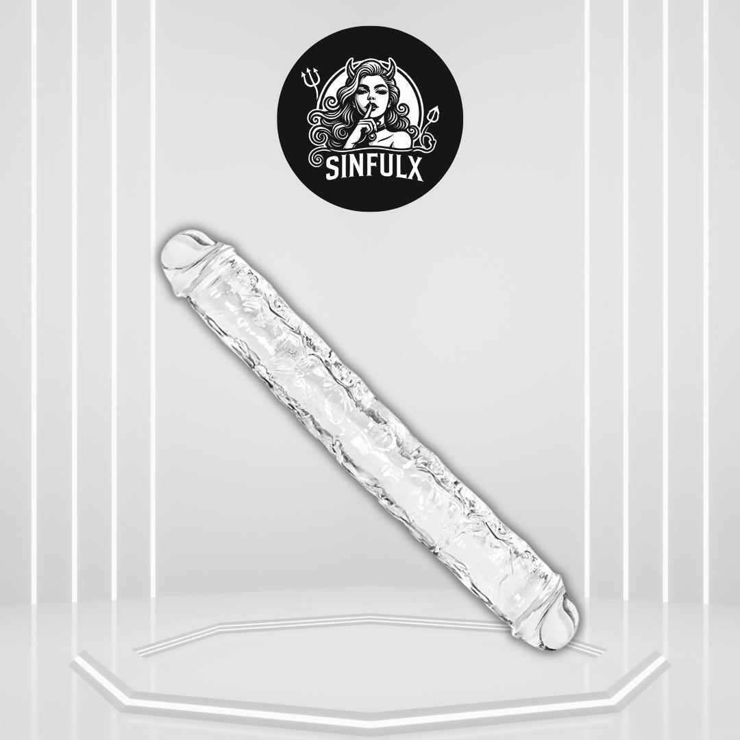 TitanFlex 18” Double-Ended Dildo Thick Flexible - SinfulX - Personal Care > Sexual Wellness > Dual-Ended Stimulator