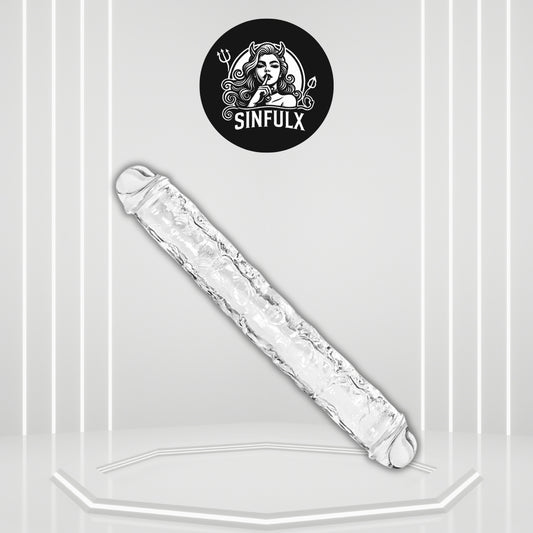 TitanFlex 18” Double-Ended Dildo Thick Flexible - SinfulX - Personal Care > Sexual Wellness > Dual-Ended Stimulator