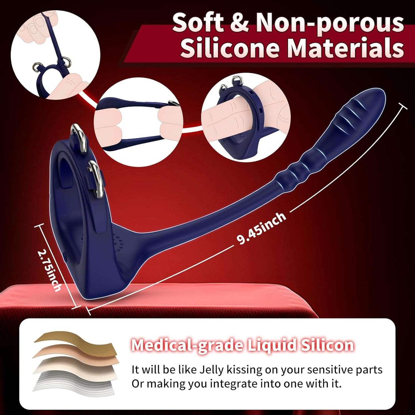 TitanLoop Remote Control Prostate Massager Penis Ring - SinfulX