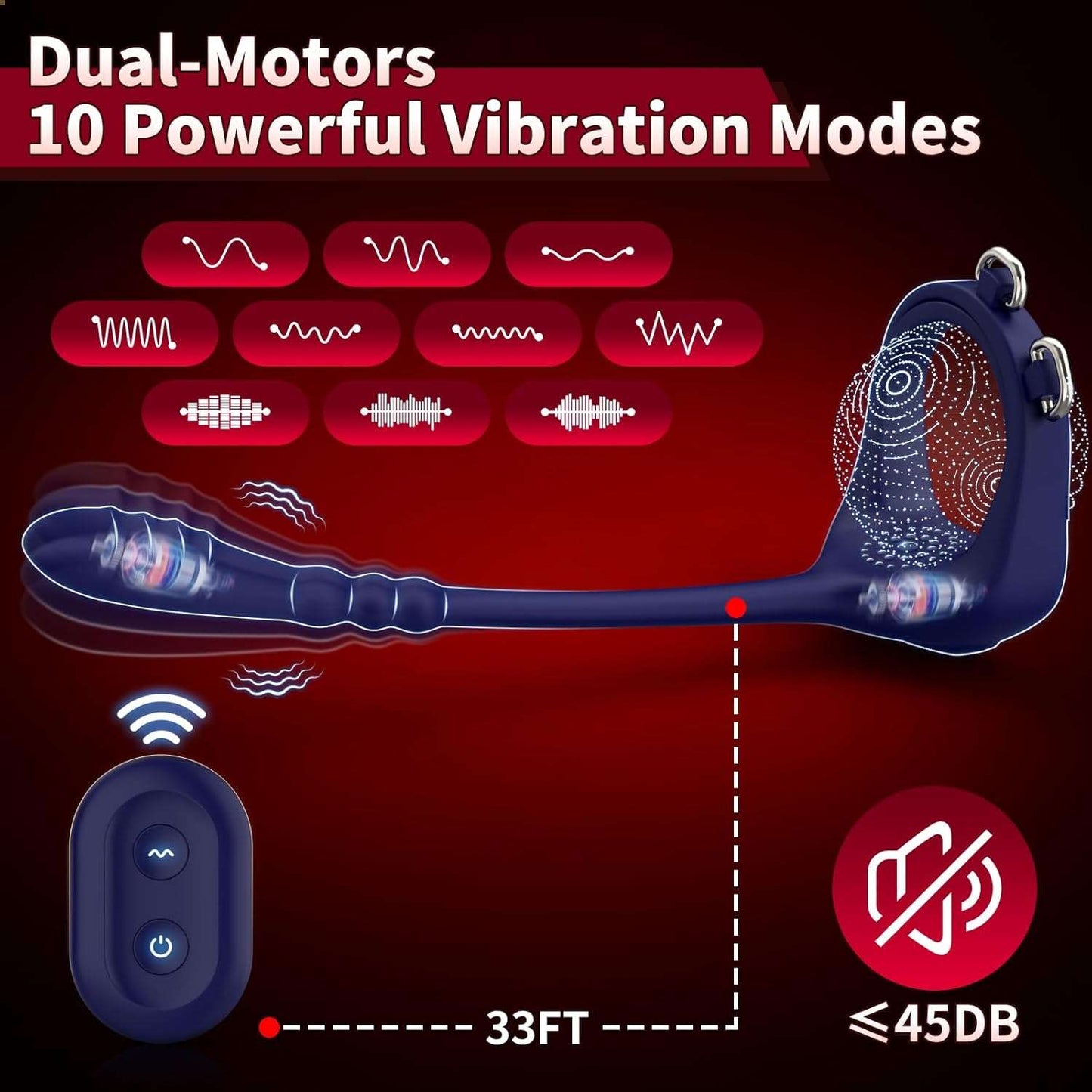TitanLoop Remote Control Prostate Massager Penis Ring - SinfulX