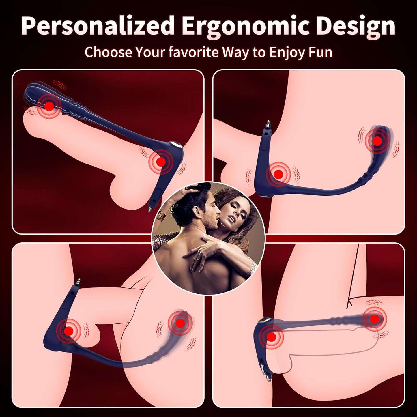 TitanLoop Remote Control Prostate Massager Penis Ring - SinfulX