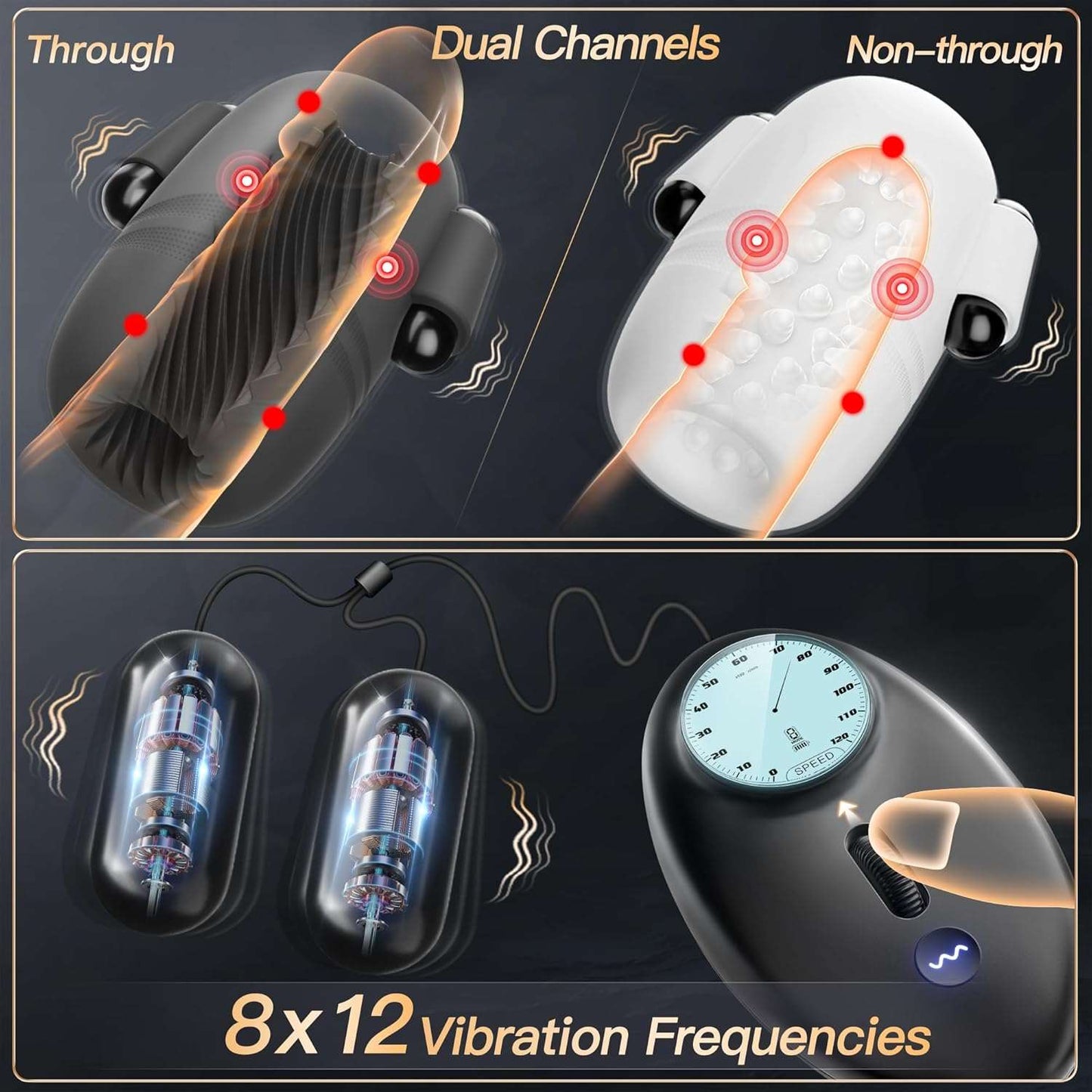 TitanStroker 6 - in - 1 Male Vibrating Masturbator - SinfulX
