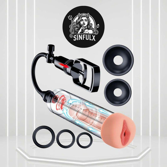 TouchLift Manual Strength Chamber Penis Pump - SinfulX