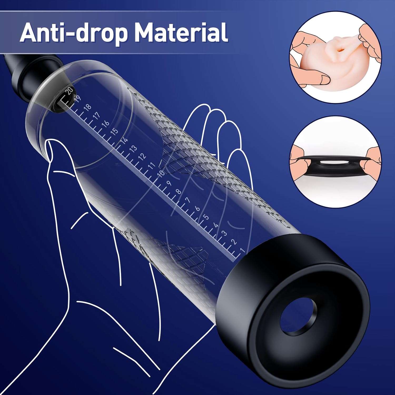 TouchLift Manual Strength Chamber Penis Pump - SinfulX