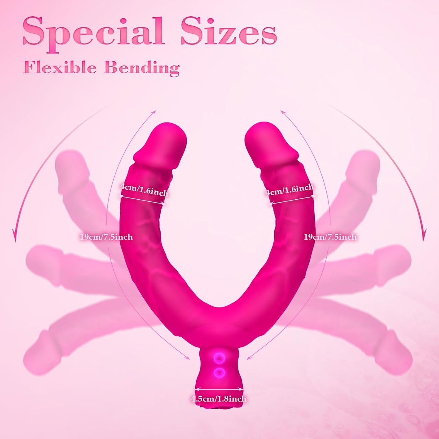 TwinPeaks 15.75" Double Ended Vibrating Dildo - SinfulX