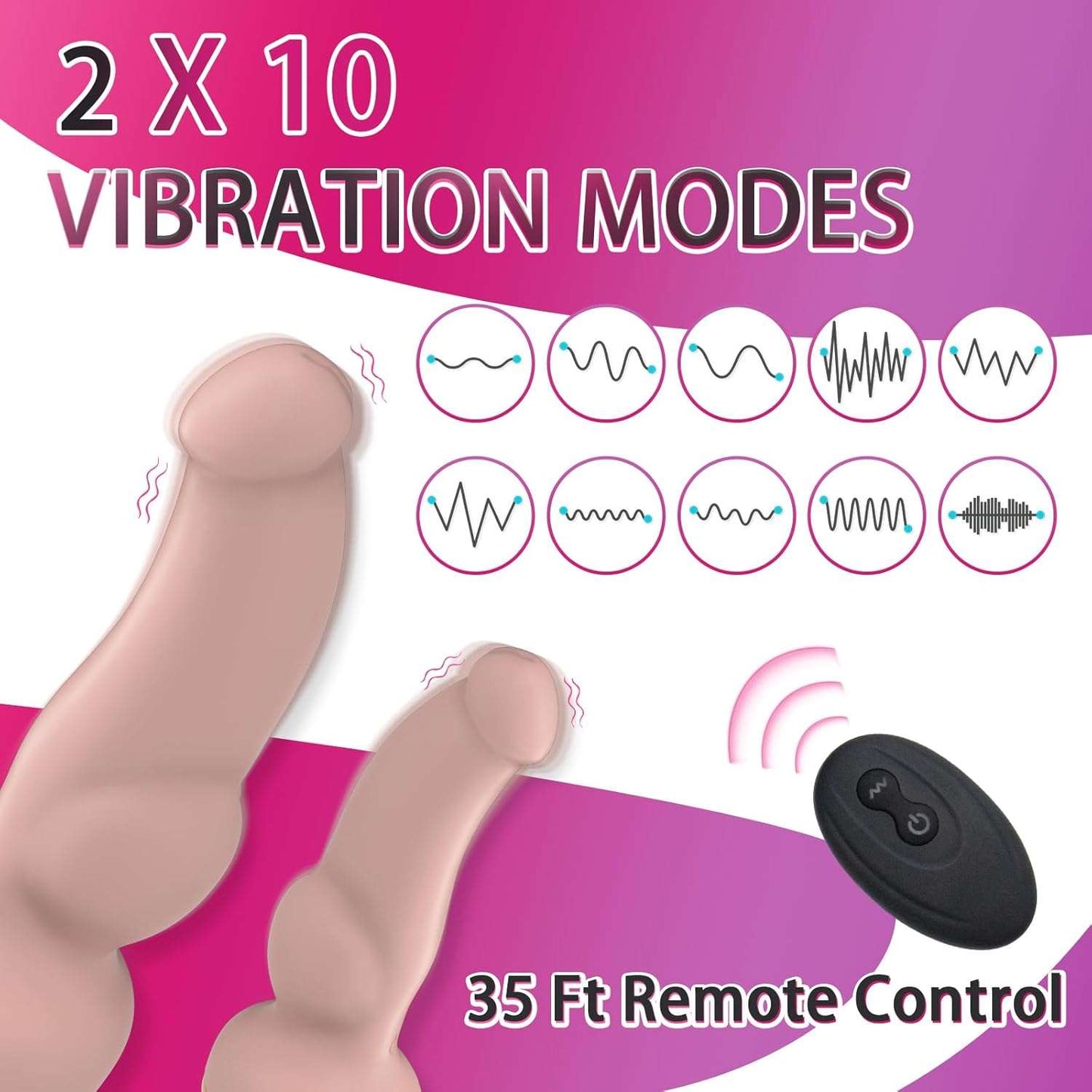 TwinStrap Remote Control Multi Explore Double Dildo Strap-On_SinfulX_premium_sex_toys