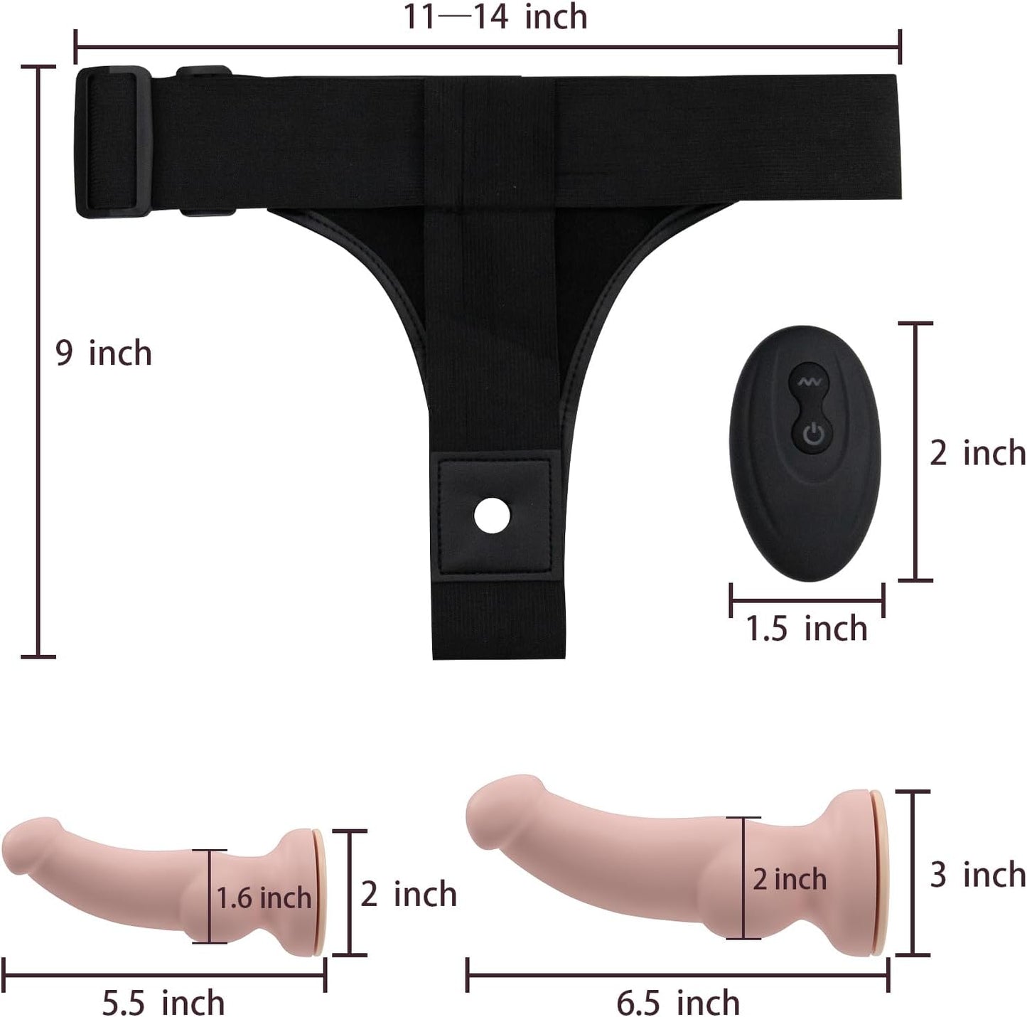 TwinStrap Remote Control Multi Explore Double Dildo Strap-On_SinfulX_premium_sex_toys