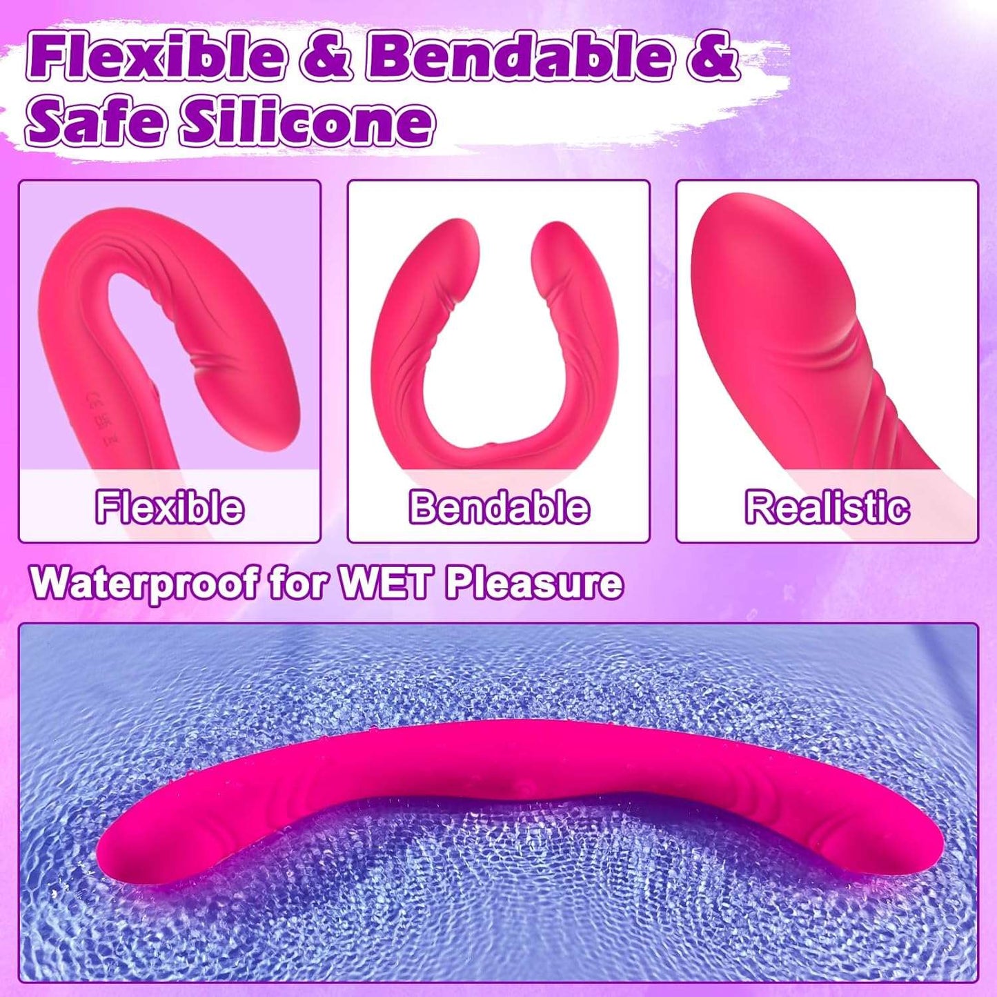 TwinTease 9 Vibrations Dual Dildo Vibrator_SinfulX_premium_sex_toys