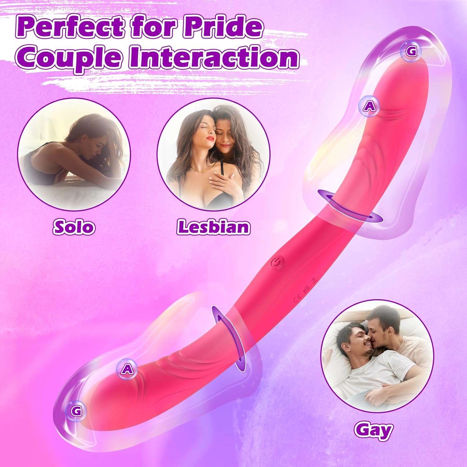 TwinTease 9 Vibrations Dual Dildo Vibrator - SinfulX
