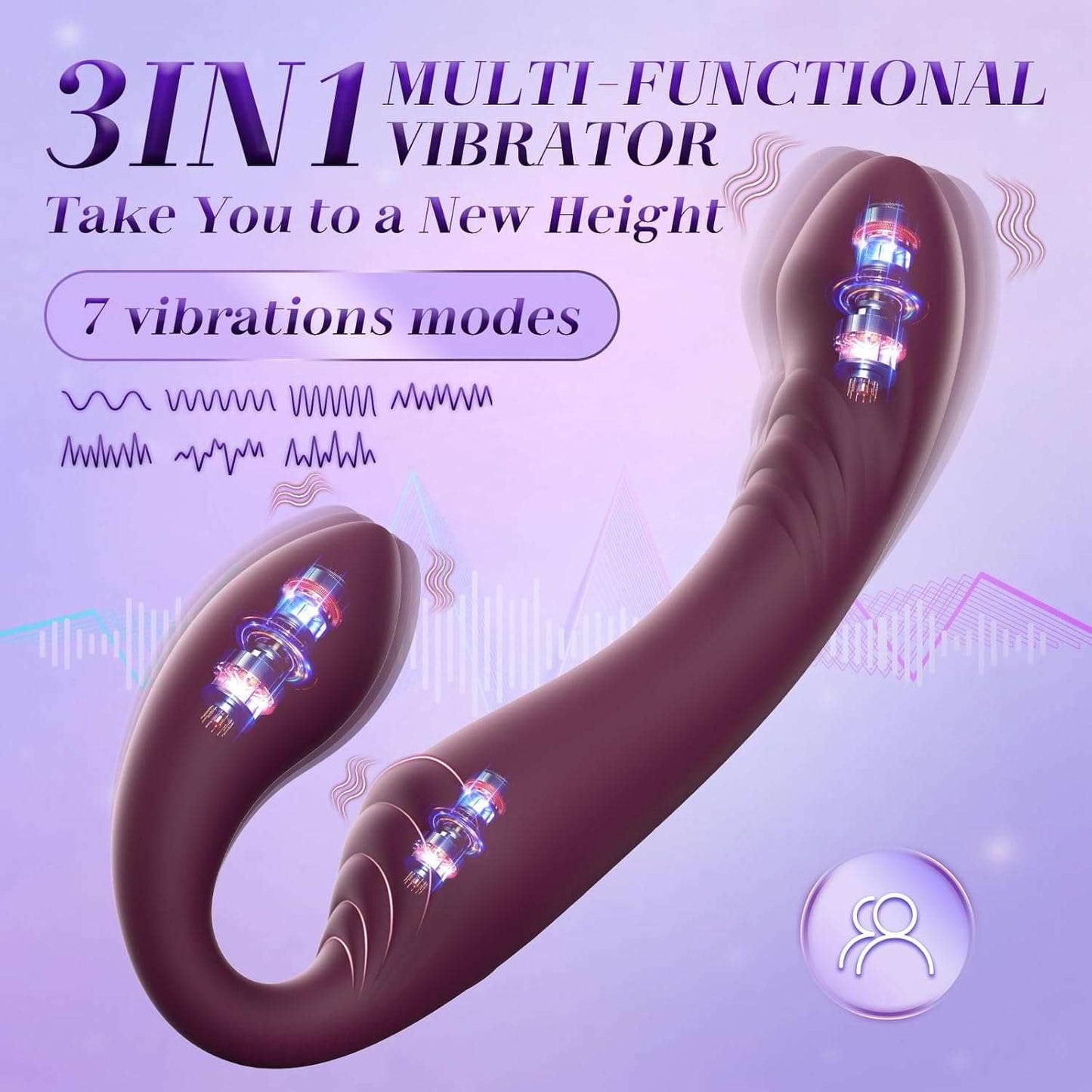 TwinVibe Double Ended Vibrating Couples Dildo - SinfulX