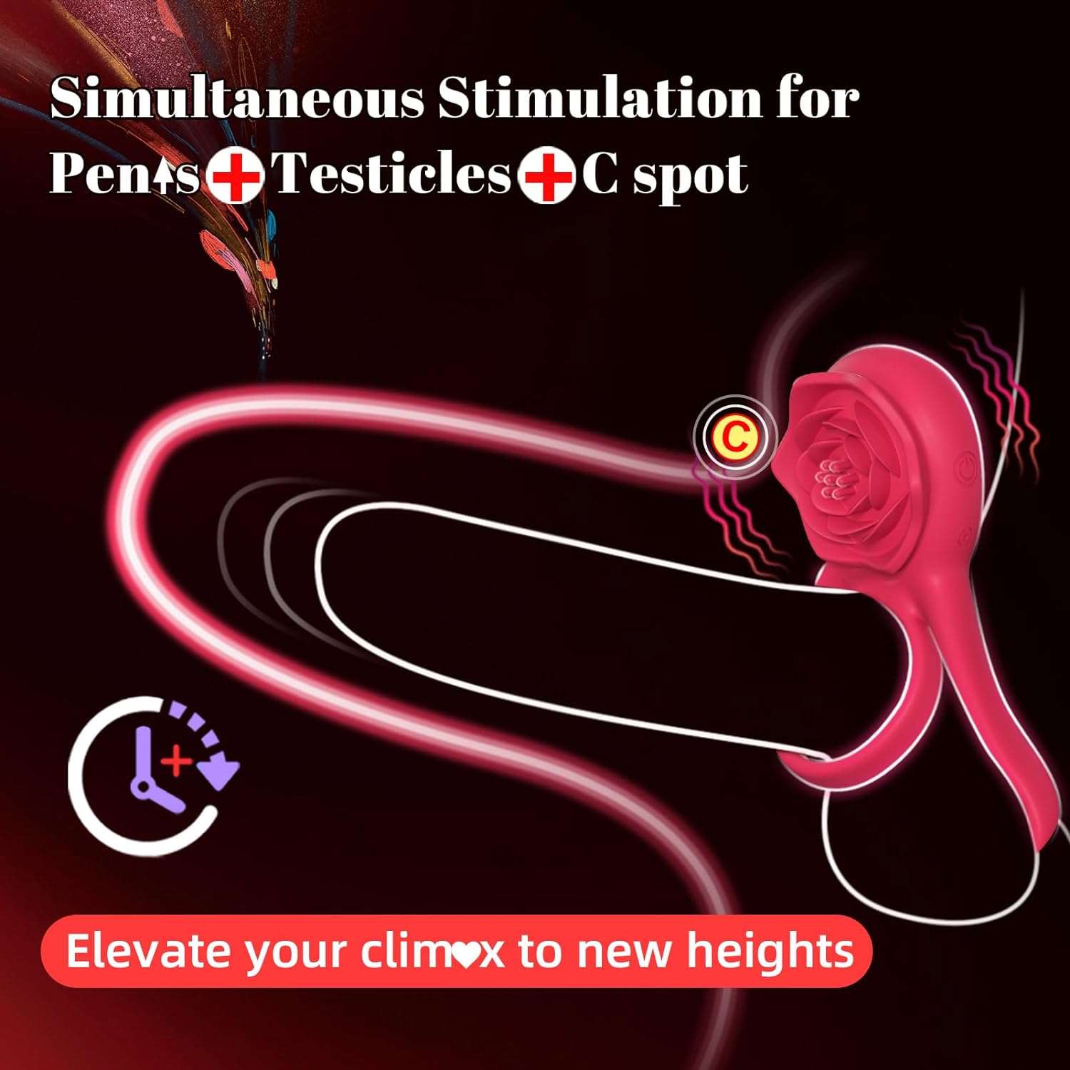 UnityVibe Penis Ring Clitoral Massager - SinfulX
