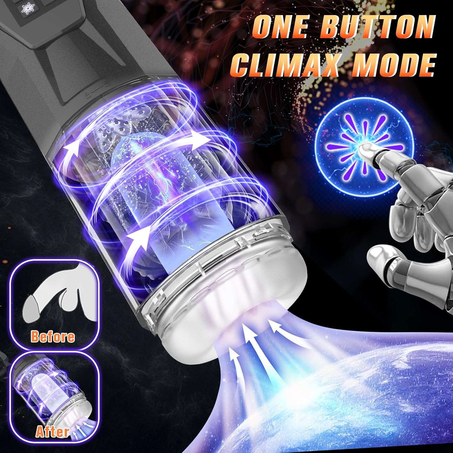 VeloChamber Climax Male Masturbator - SinfulX