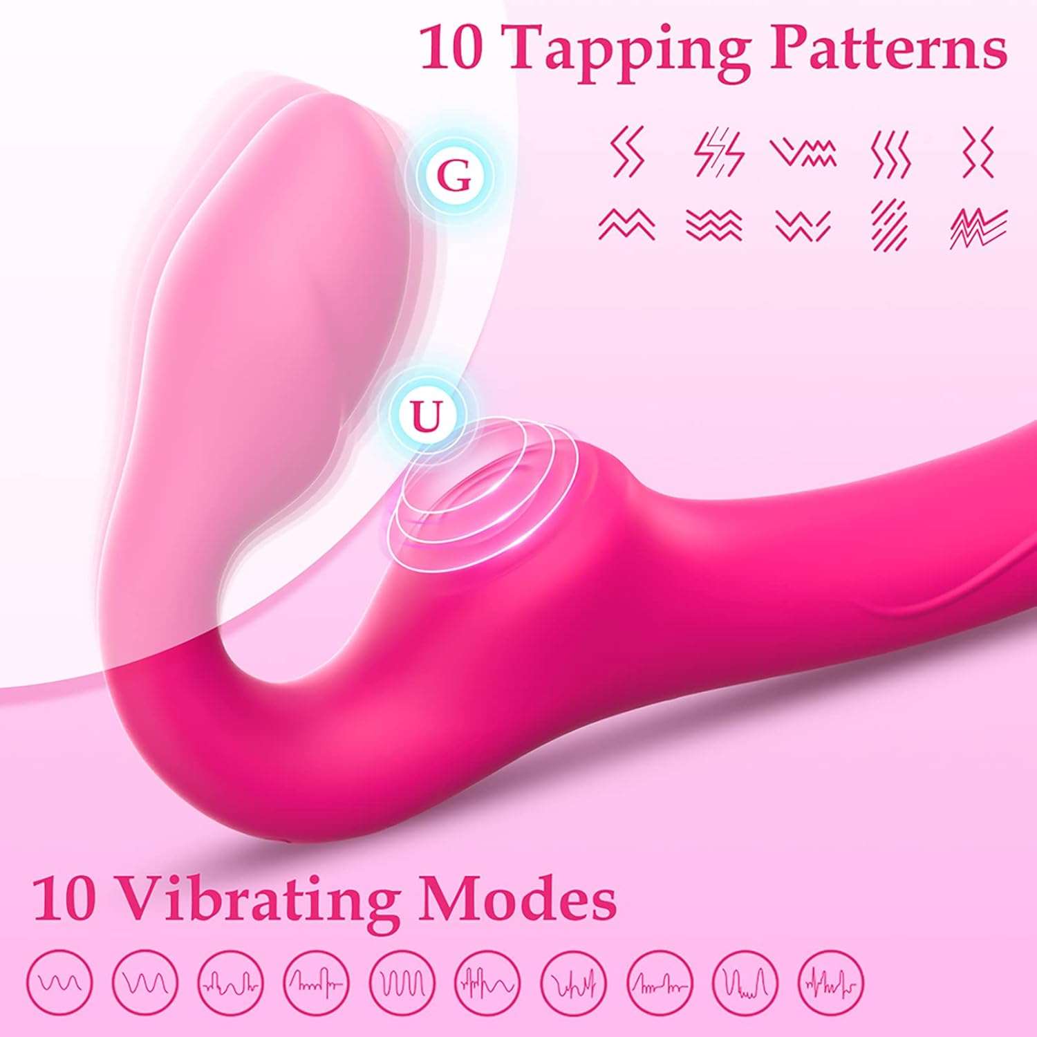 VeloDouble G - Spot Clit Dildo Vibrator - SinfulX