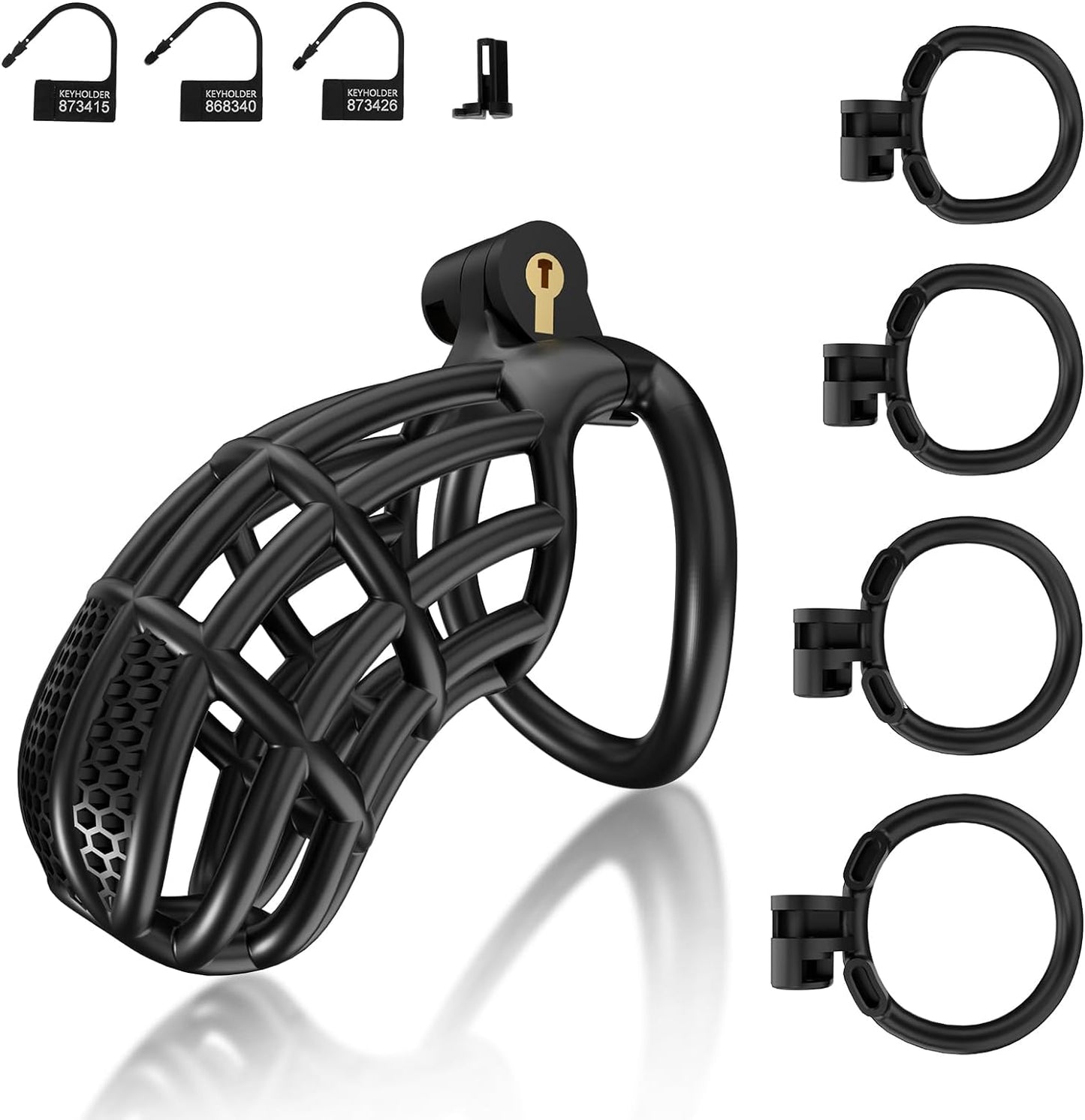 Versatile Multi - Size Male Chastity Cage for BDSM - SinfulX