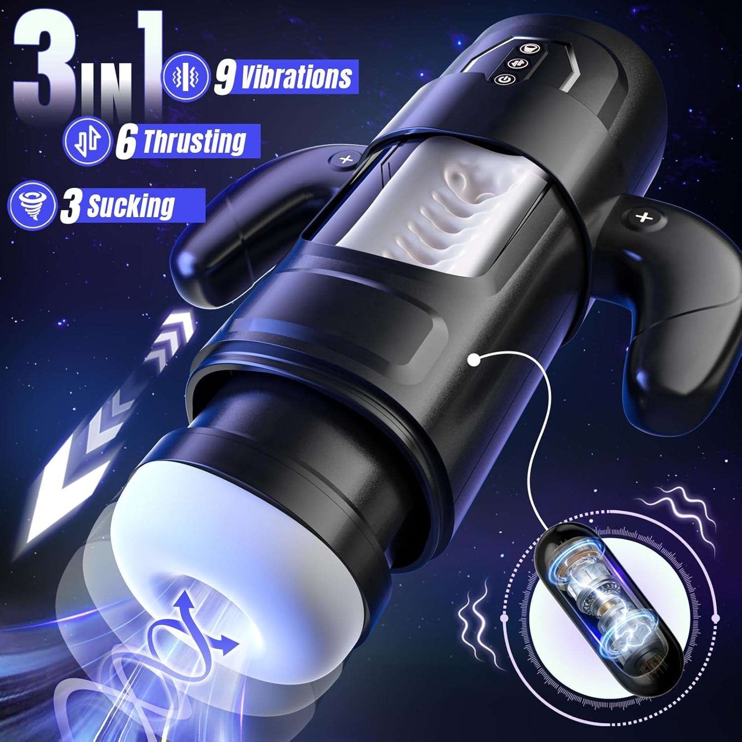 VibeChamber Premium Male Masturbator - SinfulX