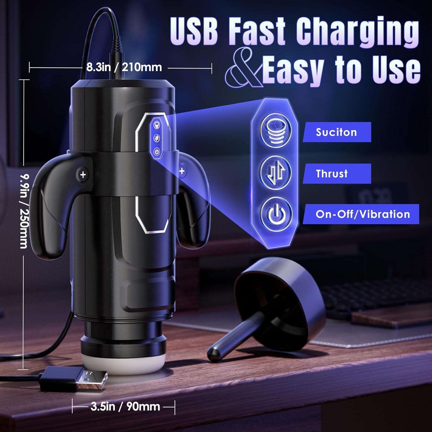 VibeChamber Premium Male Masturbator - SinfulX