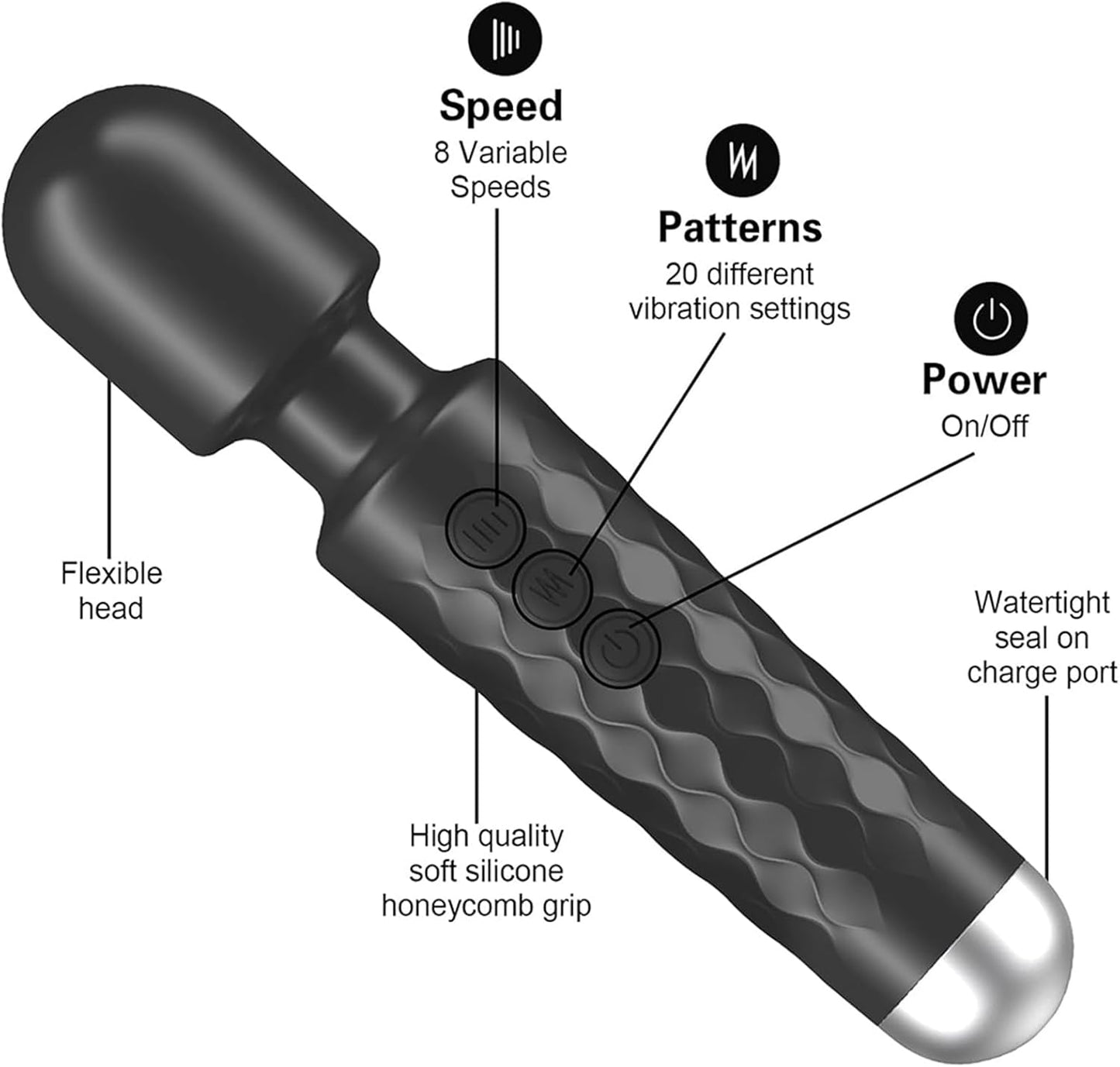 VibeJourney Ultimate Clit Stimulation Wand Vibrator_SinfulX_premium_sex_toys