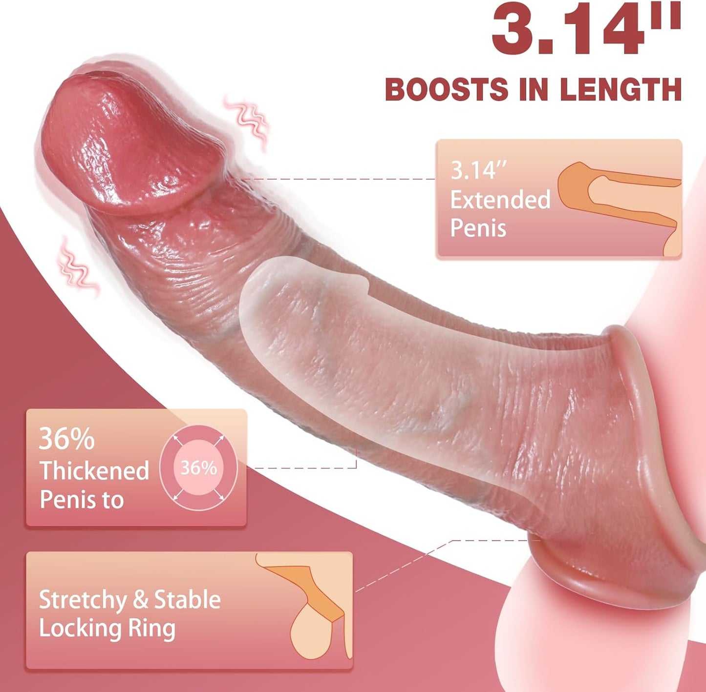 VibeSleeve Remote Control Penis Sleeve Cock Rings Set_SinfulX_premium_sex_toys