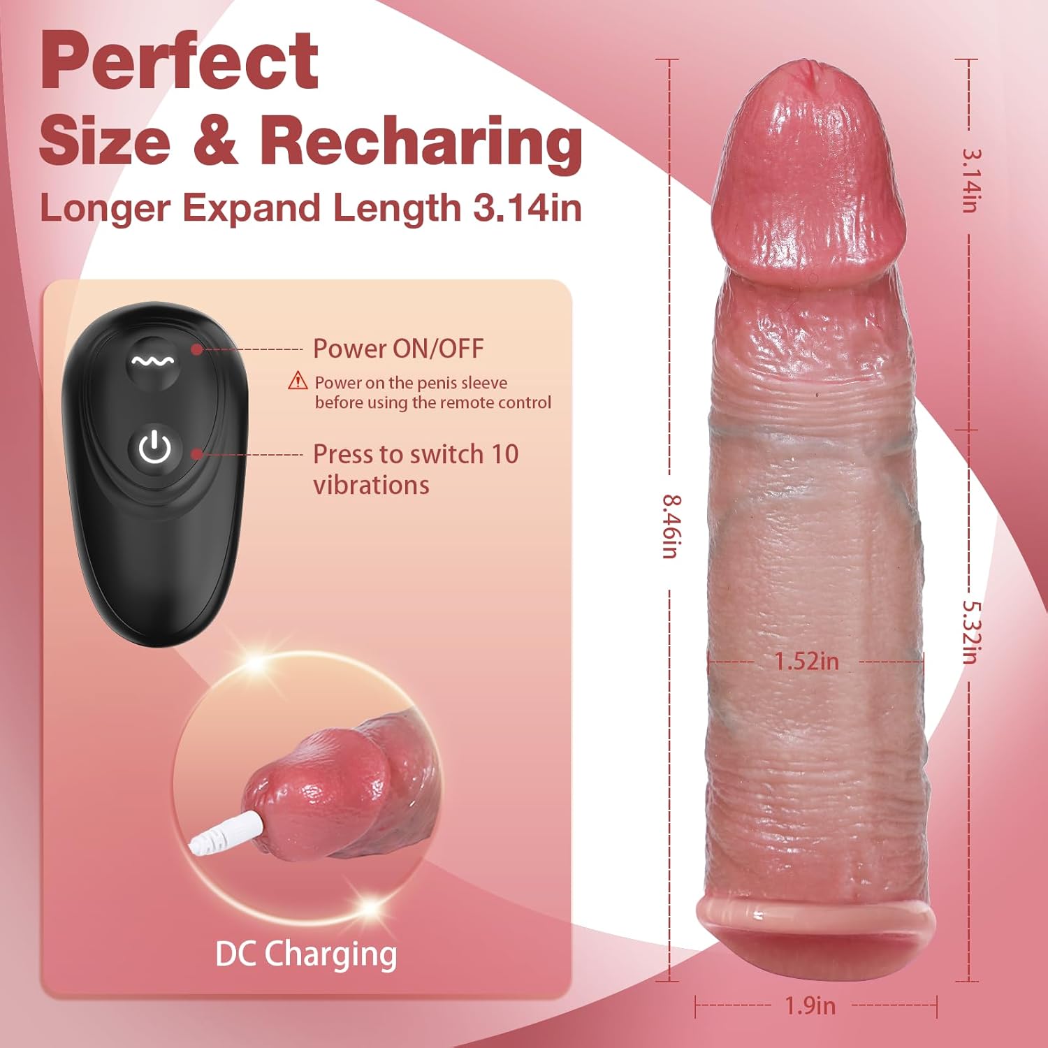 VibeSleeve Remote Control Penis Sleeve Cock Rings Set_SinfulX_premium_sex_toys