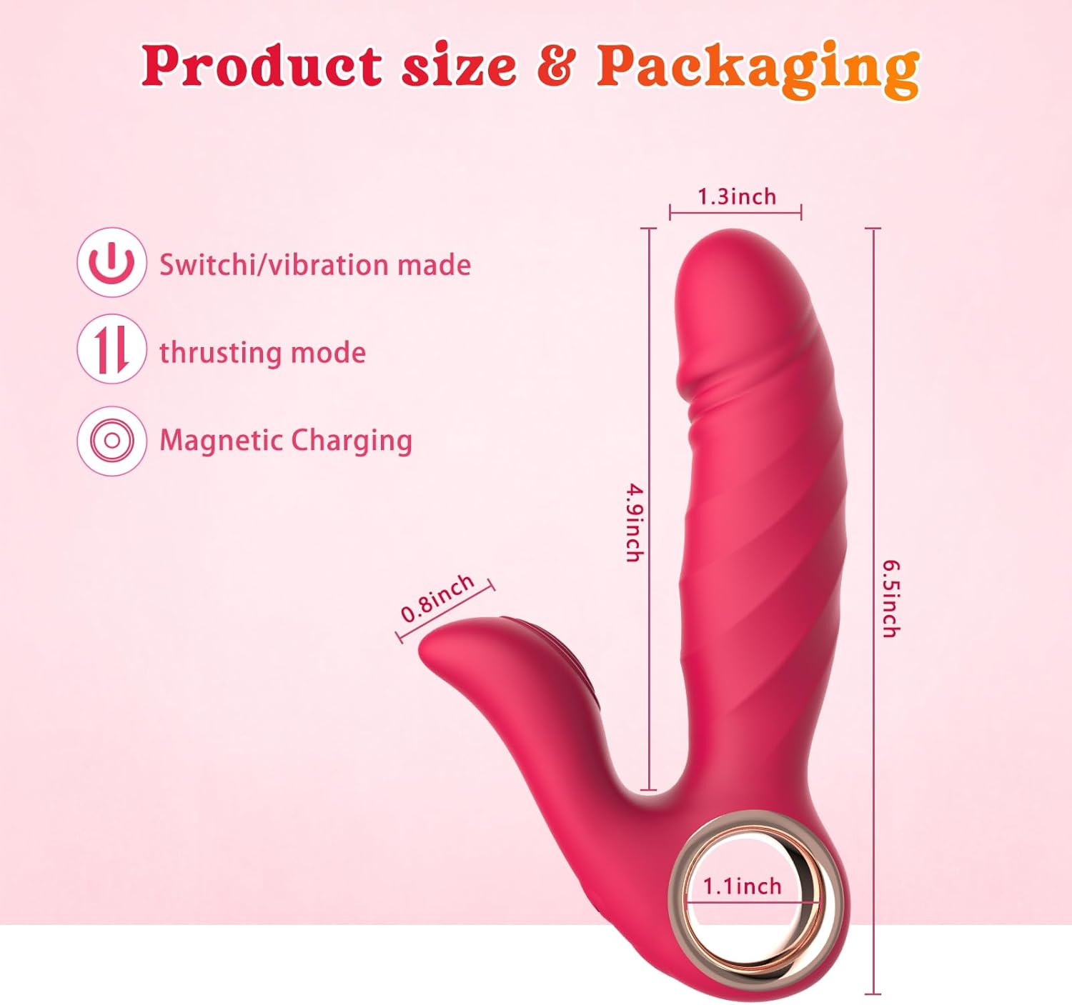 VibrantSurge Clitoral Power Stimulation Dildo Vibrator_SinfulX_premium_sex_toys