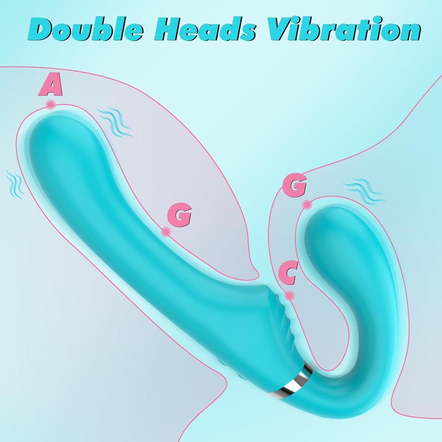 Vibrating Double - Ended Strap - On Dildo for Intense Pleasure - SinfulX