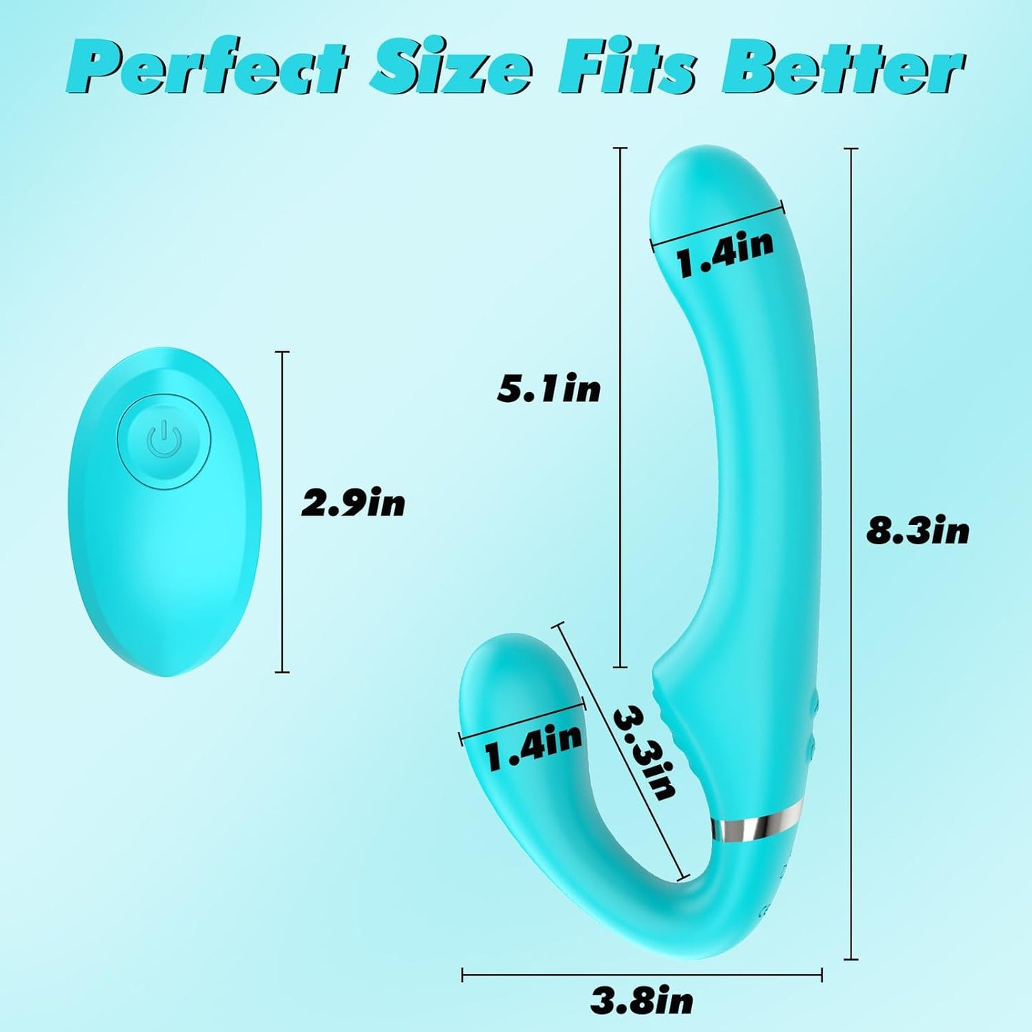 Vibrating Double - Ended Strap - On Dildo for Intense Pleasure - SinfulX