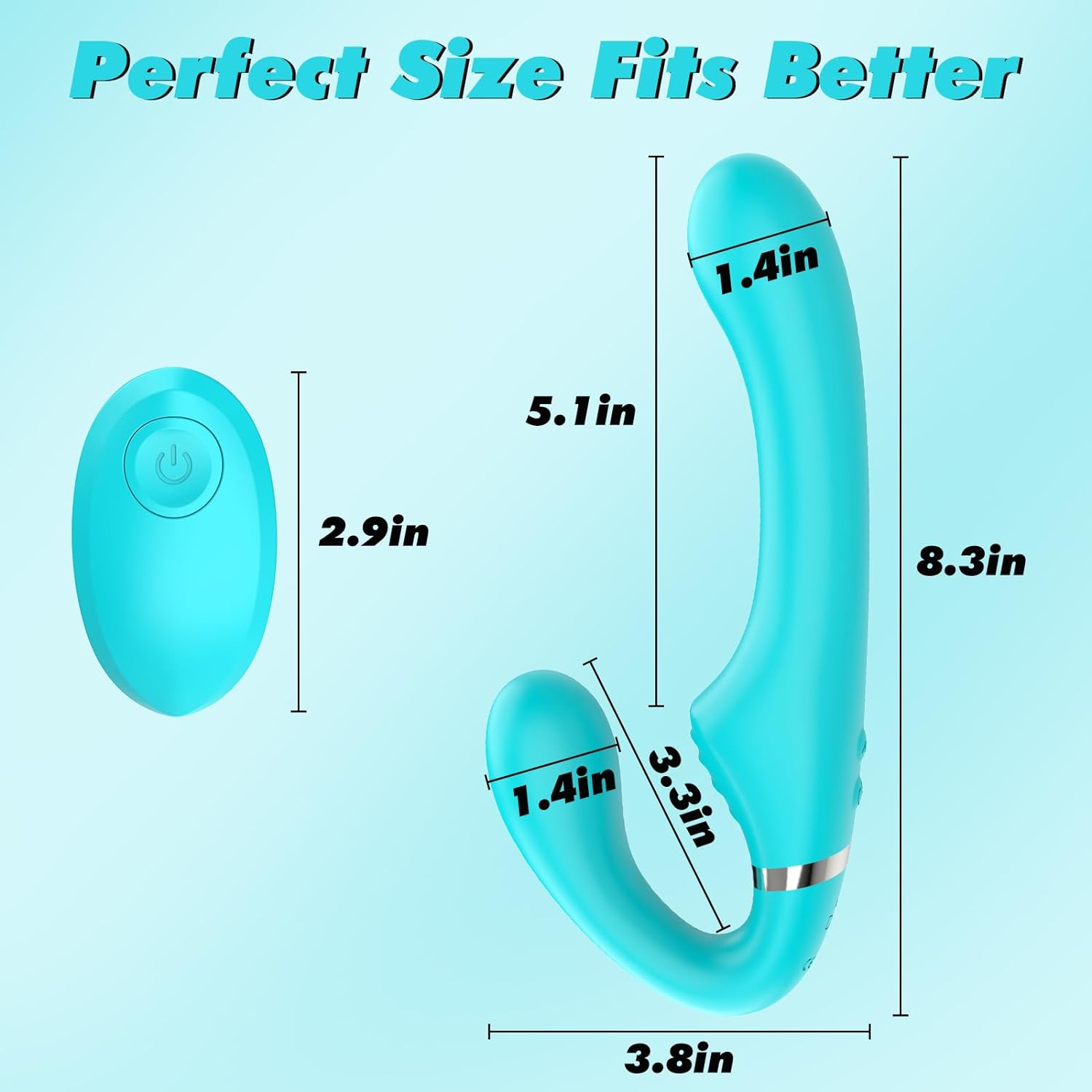 Vibrating Double - Ended Strap - On Dildo for Intense Pleasure - SinfulX