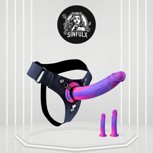 VisionaryPair Progressive Strap-On Dildo Set_SinfulX_premium_sex_toys