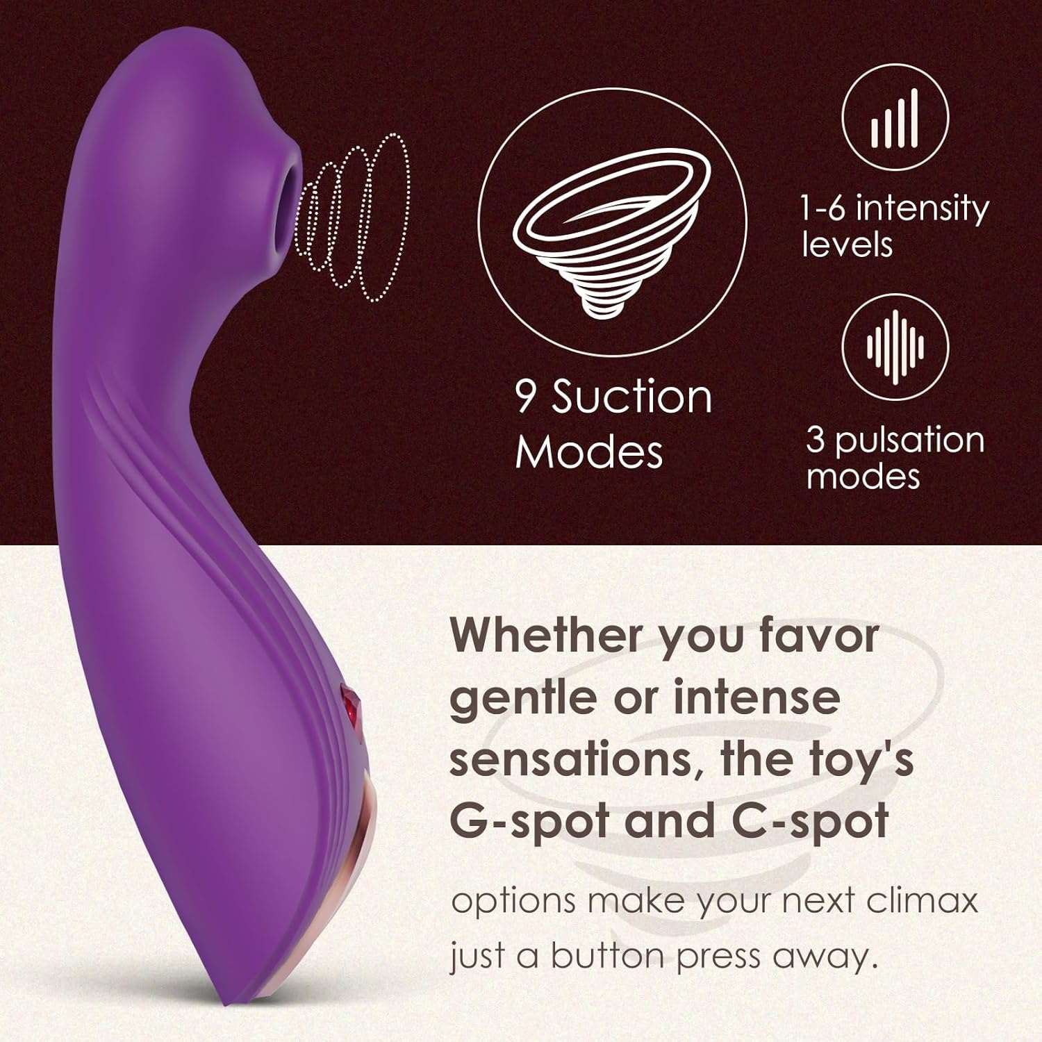 WhisperSuck Clitoral Suction Stimulator - SinfulX