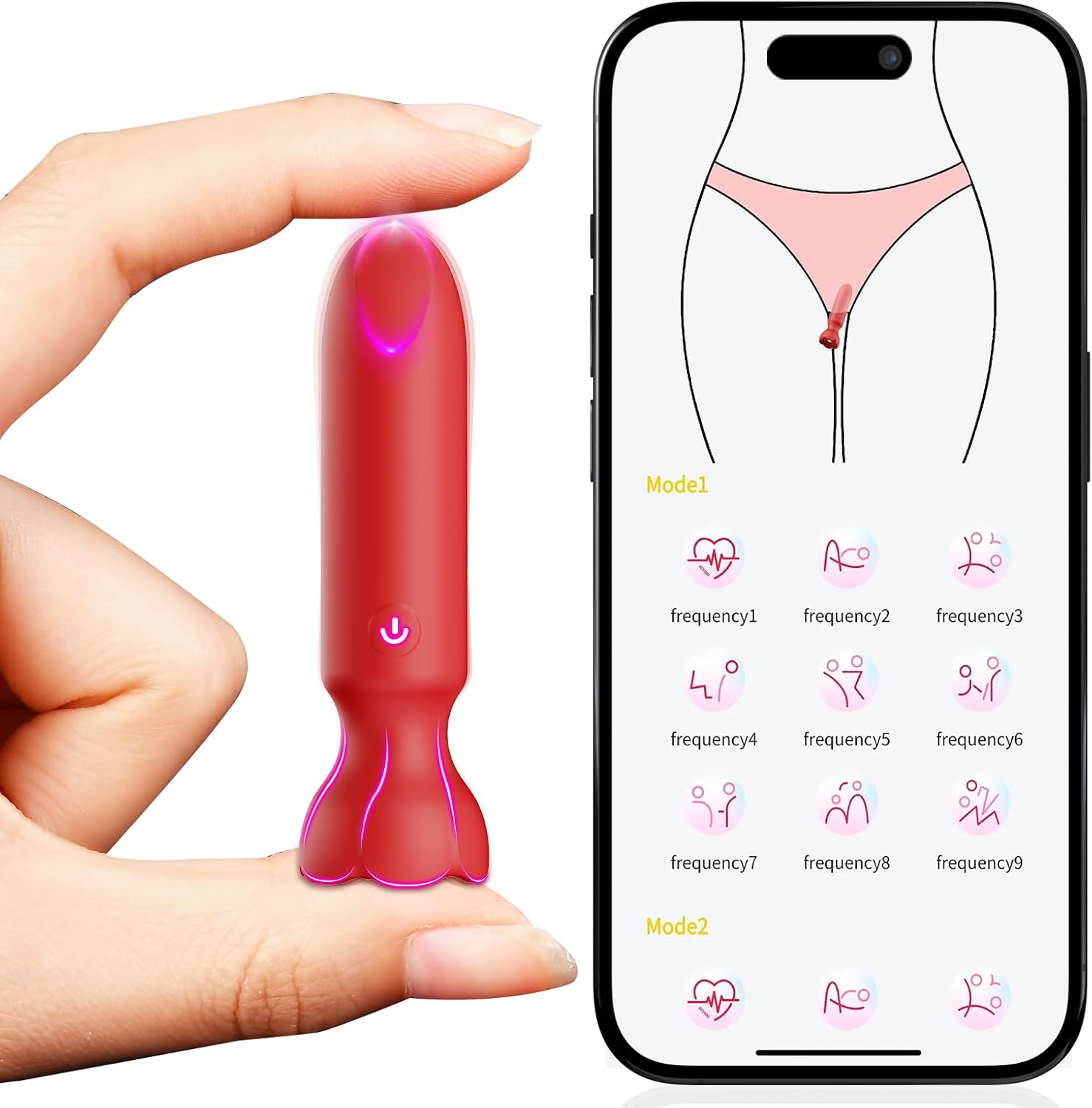 WinkTap App Controlled Rose Bullet Vibrator - SinfulX