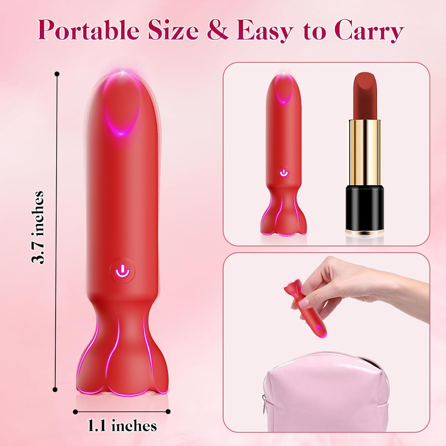 WinkTap App Controlled Rose Bullet Vibrator - SinfulX