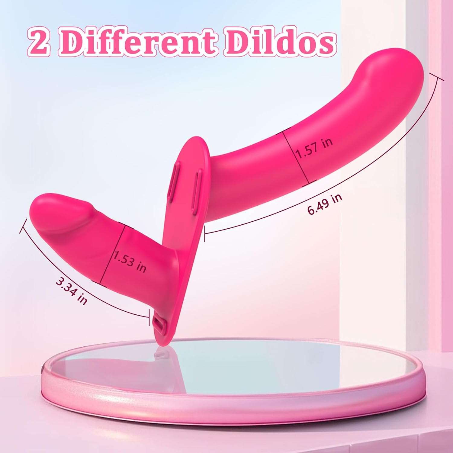 WireX Remote Control Strap On Dildo Vibrator - SinfulX