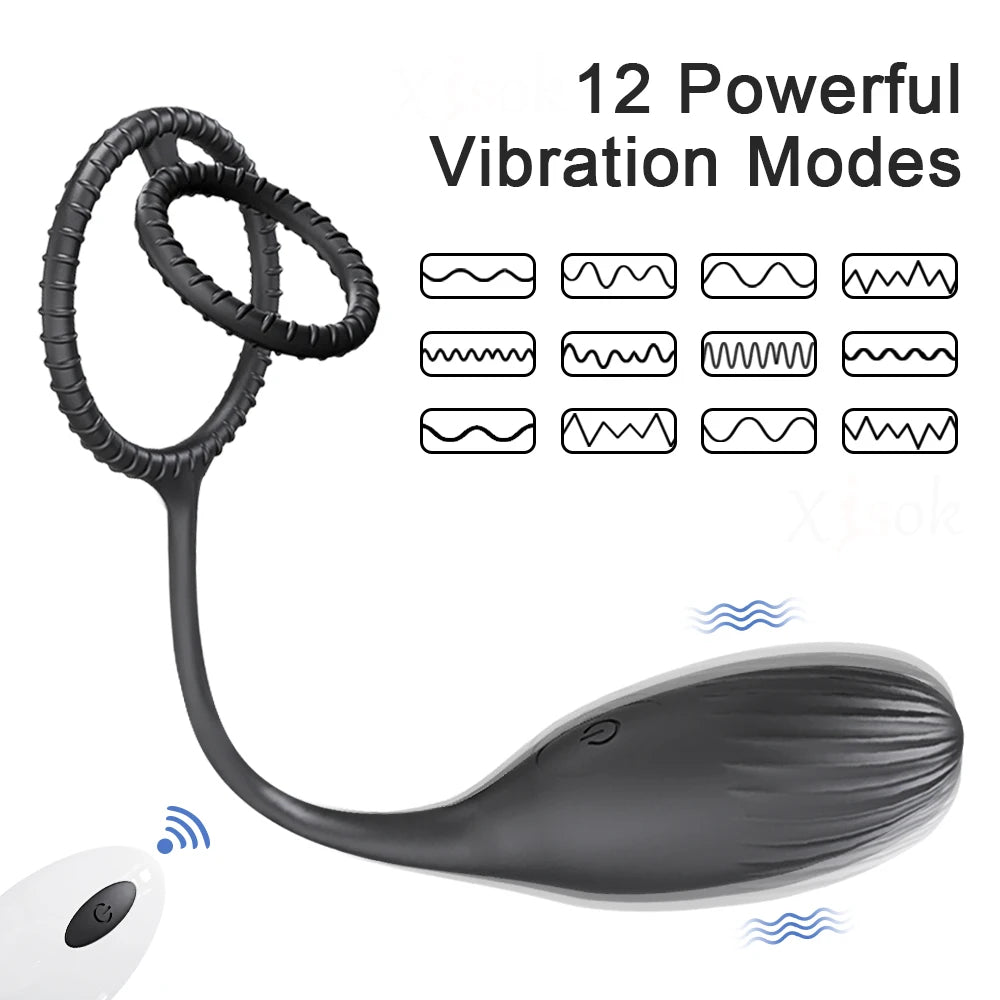Wireless Control Prostate Massager Cock Ring - SinfulXProstate Massager Penis Ring