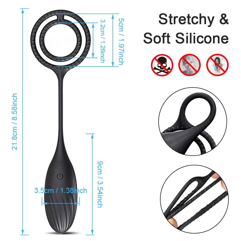 Wireless Control Prostate Massager Cock Ring - SinfulXProstate Massager Penis Ring