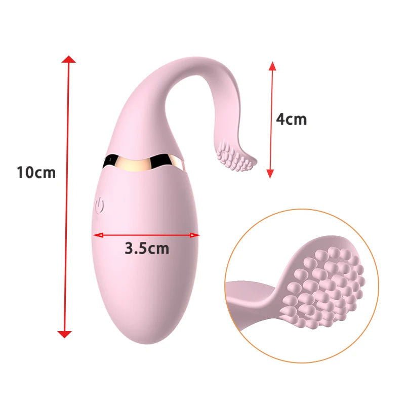 Wireless Remote Control Silicone Bullet Egg Vibrator - SinfulXEgg Vibrator