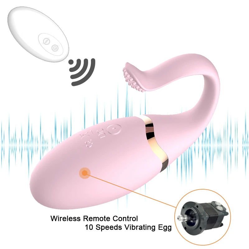 Wireless Remote Control Silicone Bullet Egg Vibrator - SinfulXEgg Vibrator