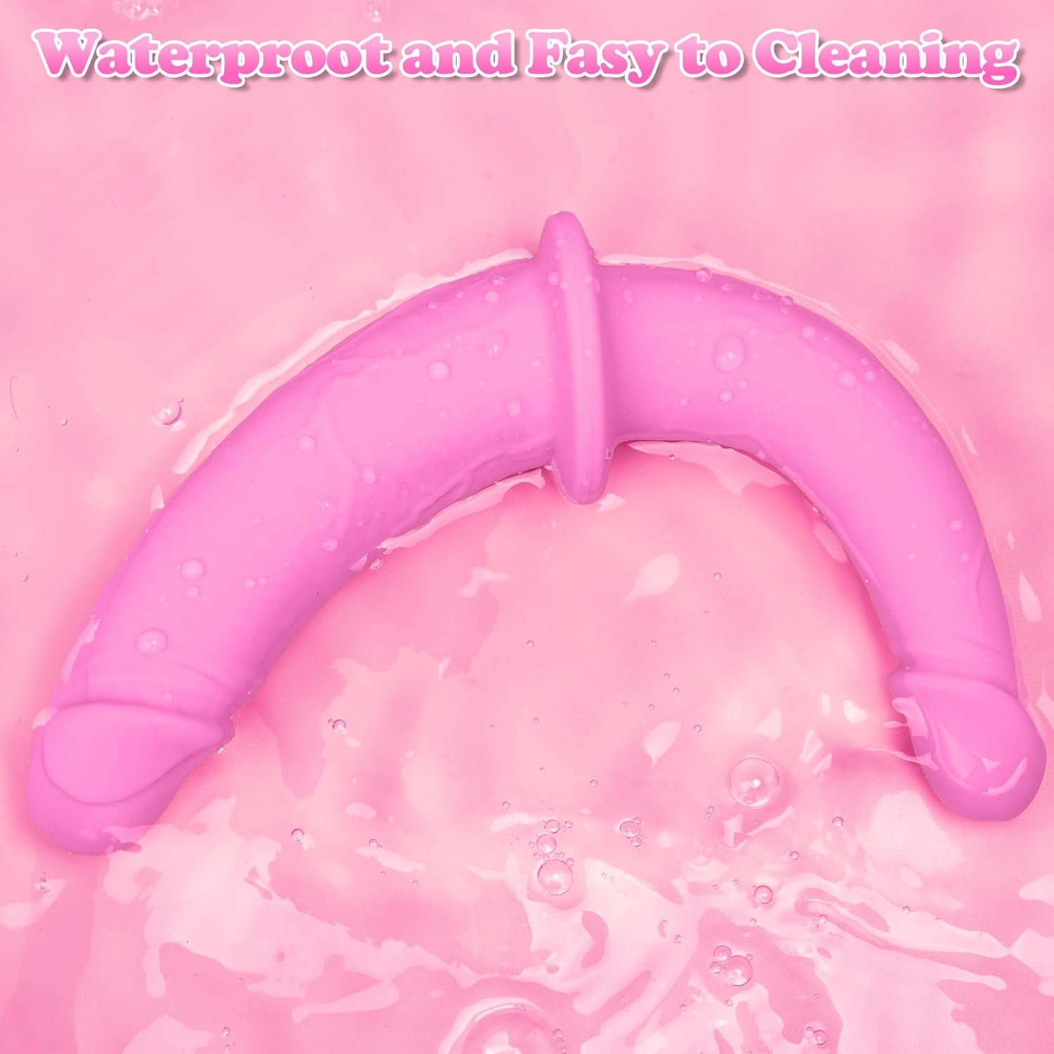 Strap on Dildo Womens Sex Toys - Double Ended Dildo Flesh Silicone Fantasy Dildo Long Dildos Strap on Harness Big Anal Dildos Female Sex Toy Adult Toys for Women（Pink - SinfulX - 