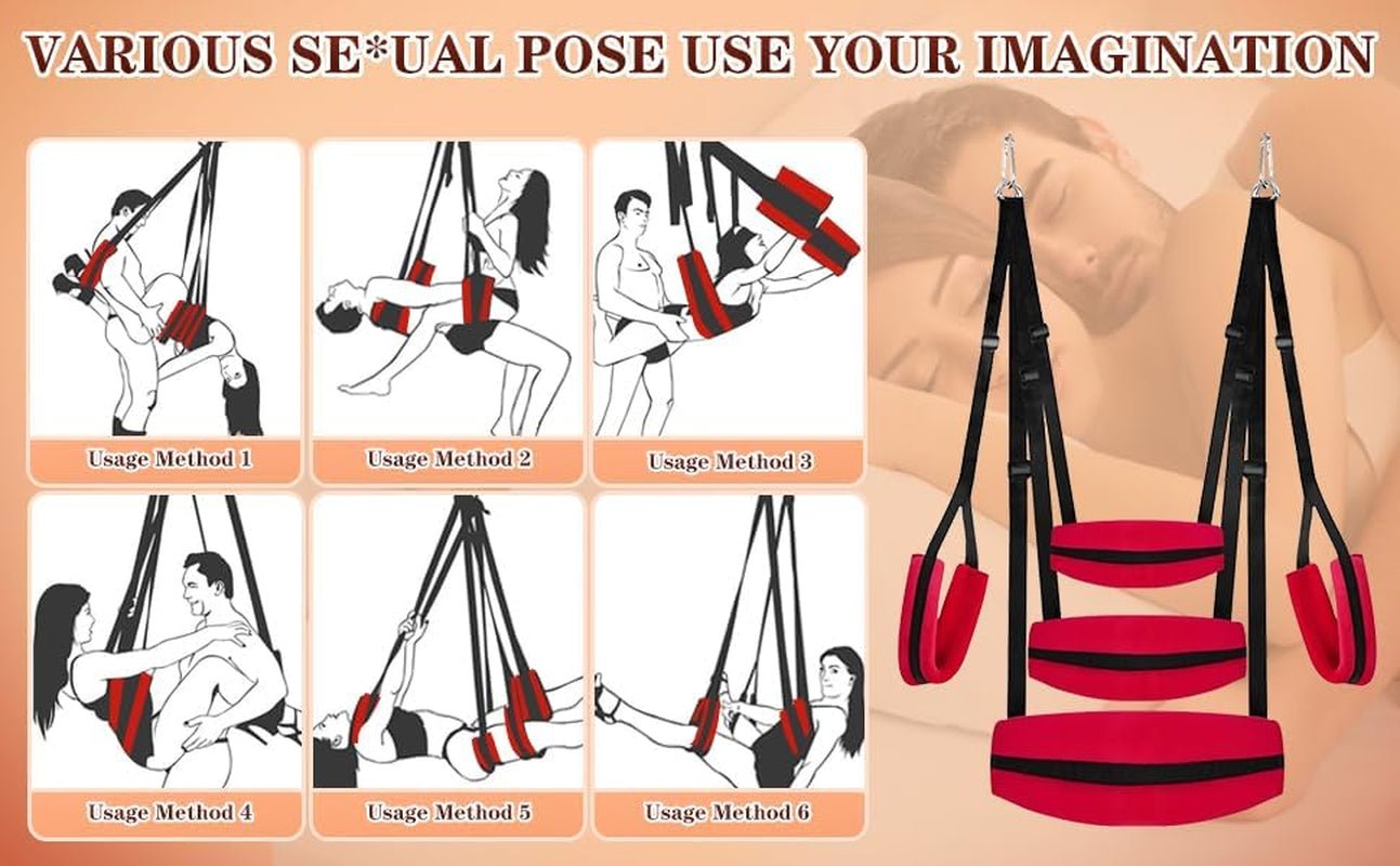 RedyX Ceiling & Door Sex Swing 300lb Support - SinfulX - Personal Care > Sexual Wellness > Sex Swing