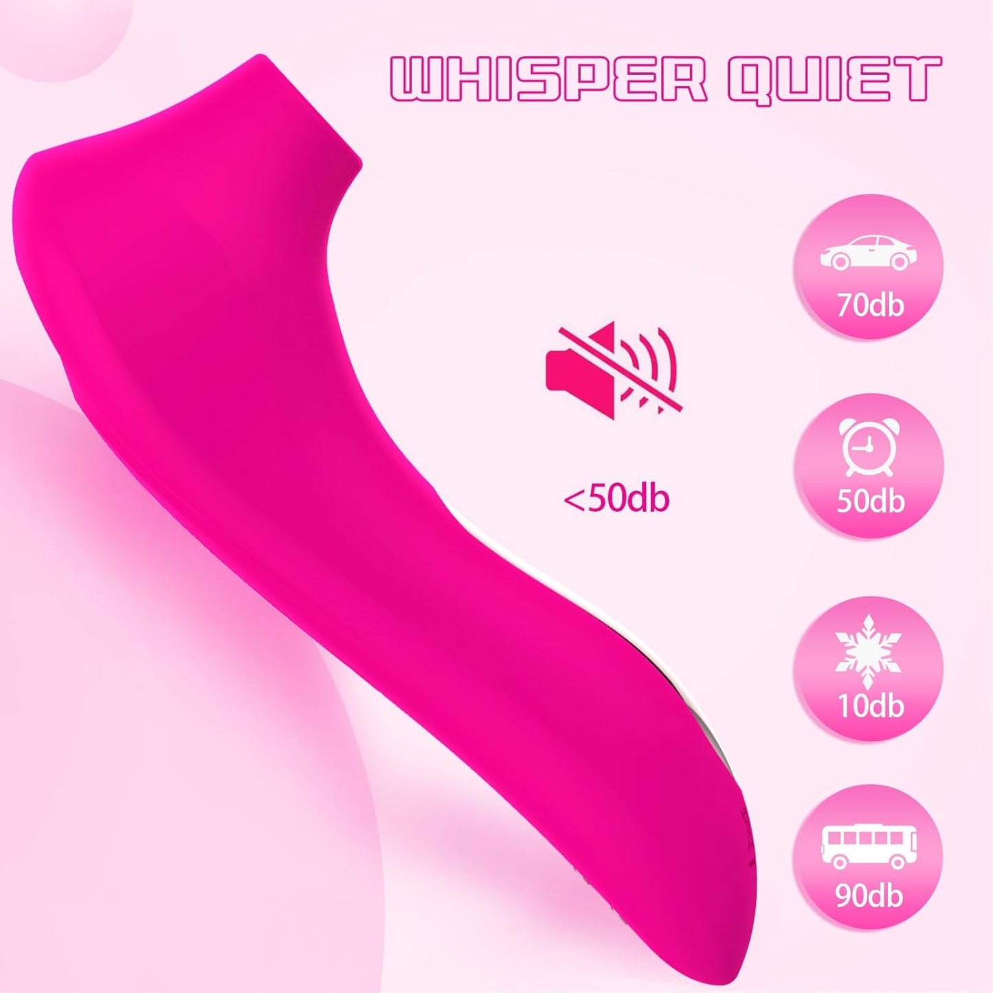 Sucking Vibrator Rose Sex Toy Adult Toys, Clitoral G Spot Vibrators Sex Toys Vibrator Clit, Clit Stimulation Sex Novelties with 10 Licking & Vibrating, Clitoral Stimulator for Women Couple